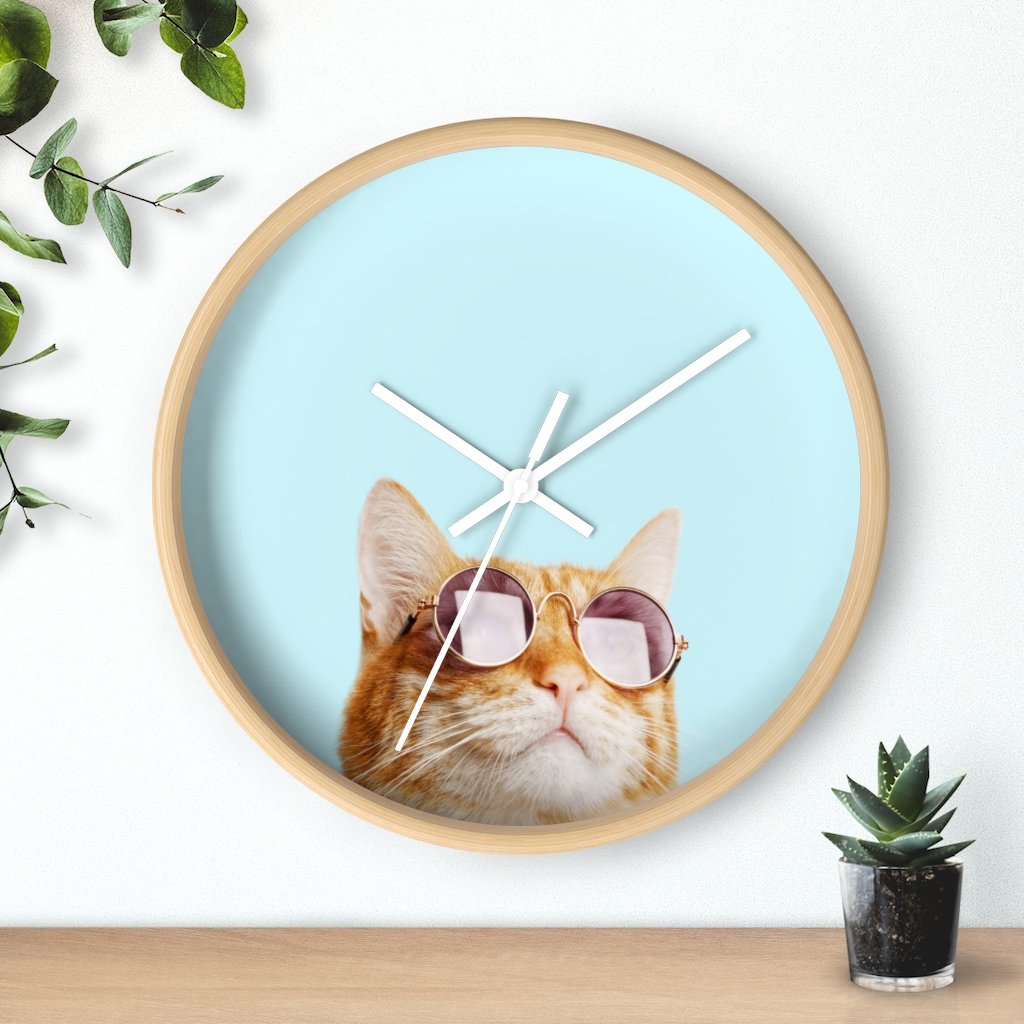 Ultimate Cat Lover's Wall Clock - Premium Wooden Design
