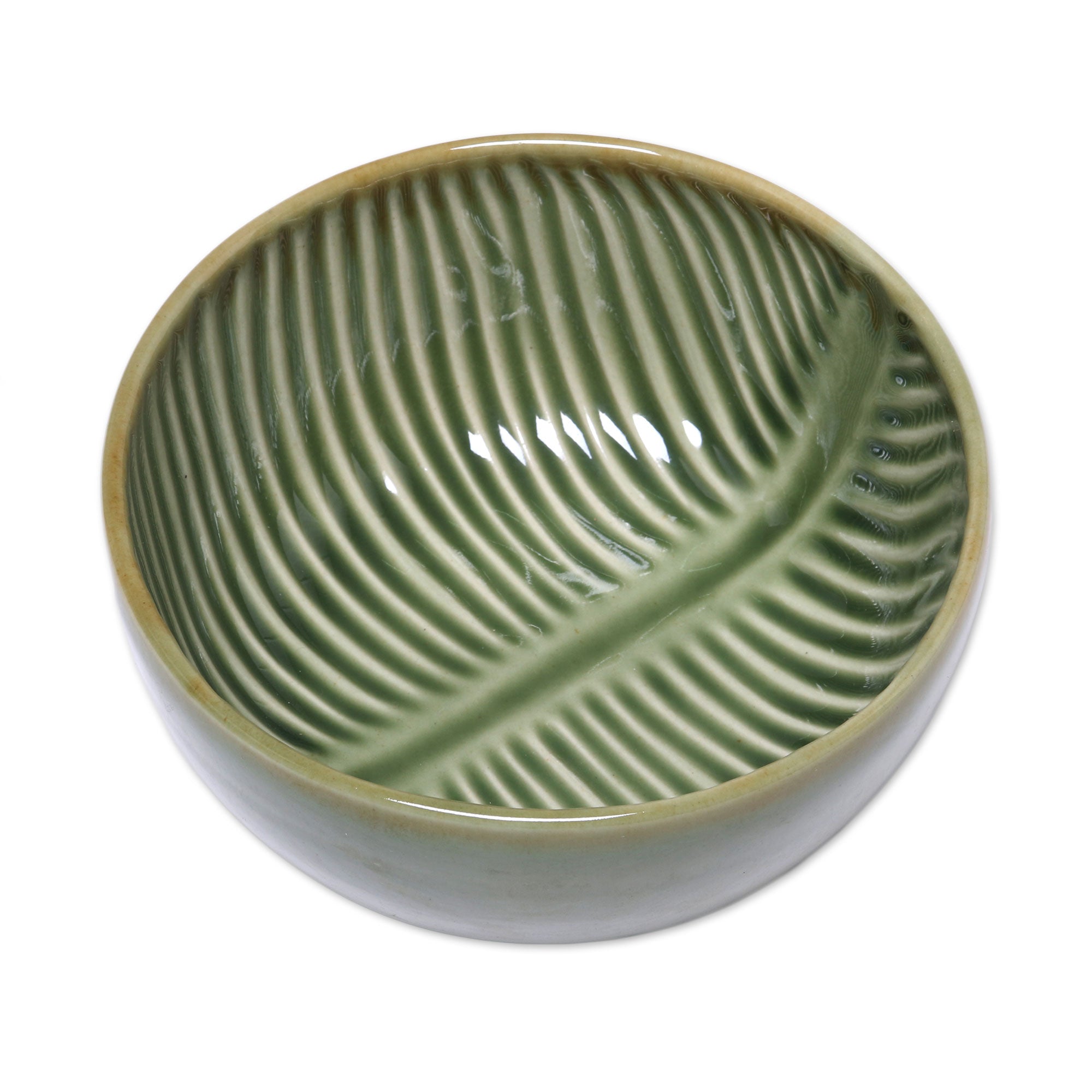 Premium Ceramic Banana Leaf Bowl – Tropical Dining Essential