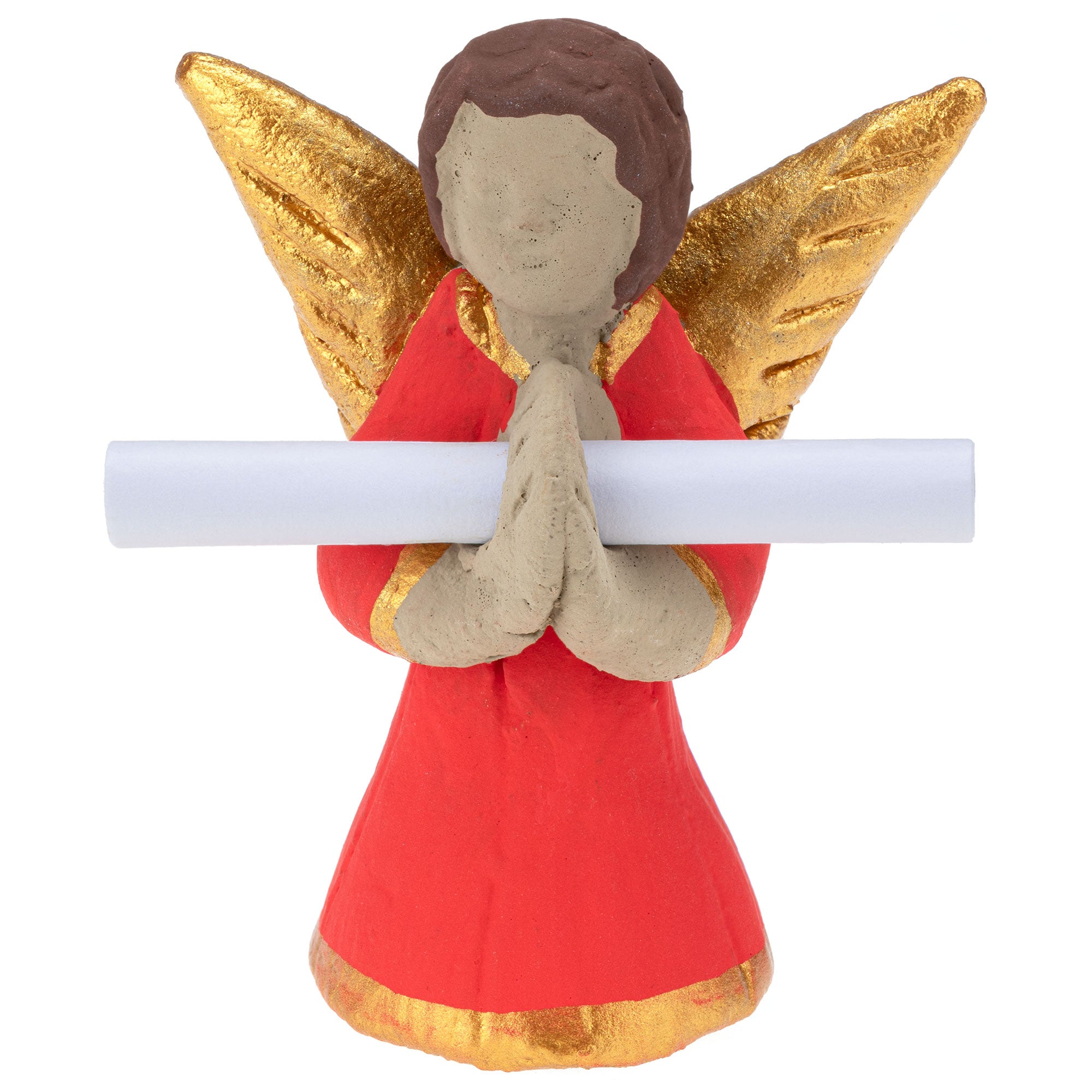 Premium Handcrafted Ceramic Angel Figurine with Personalized Message