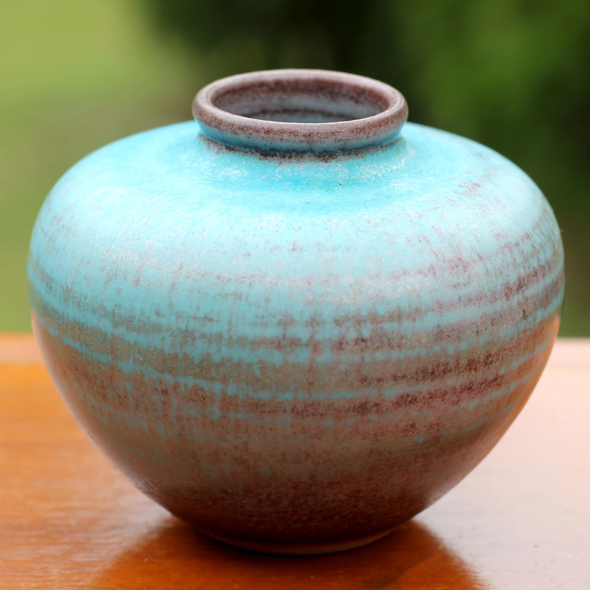 Premium Handcrafted Ceramic Bud Vase - Watertight Artisan Design from Thailand