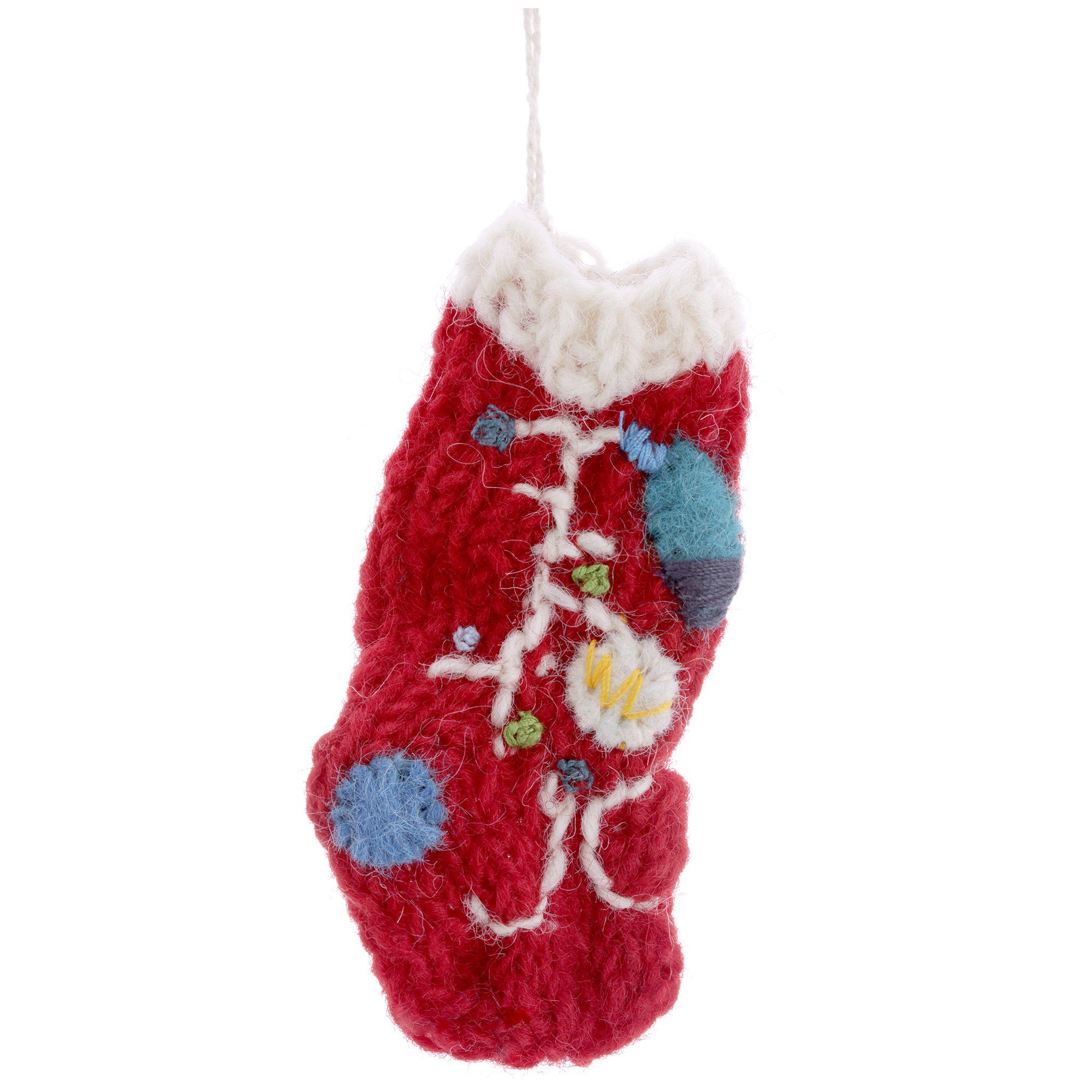 Premium Handmade Christmas Stocking Ornament - Holiday Fun for Your Tree!