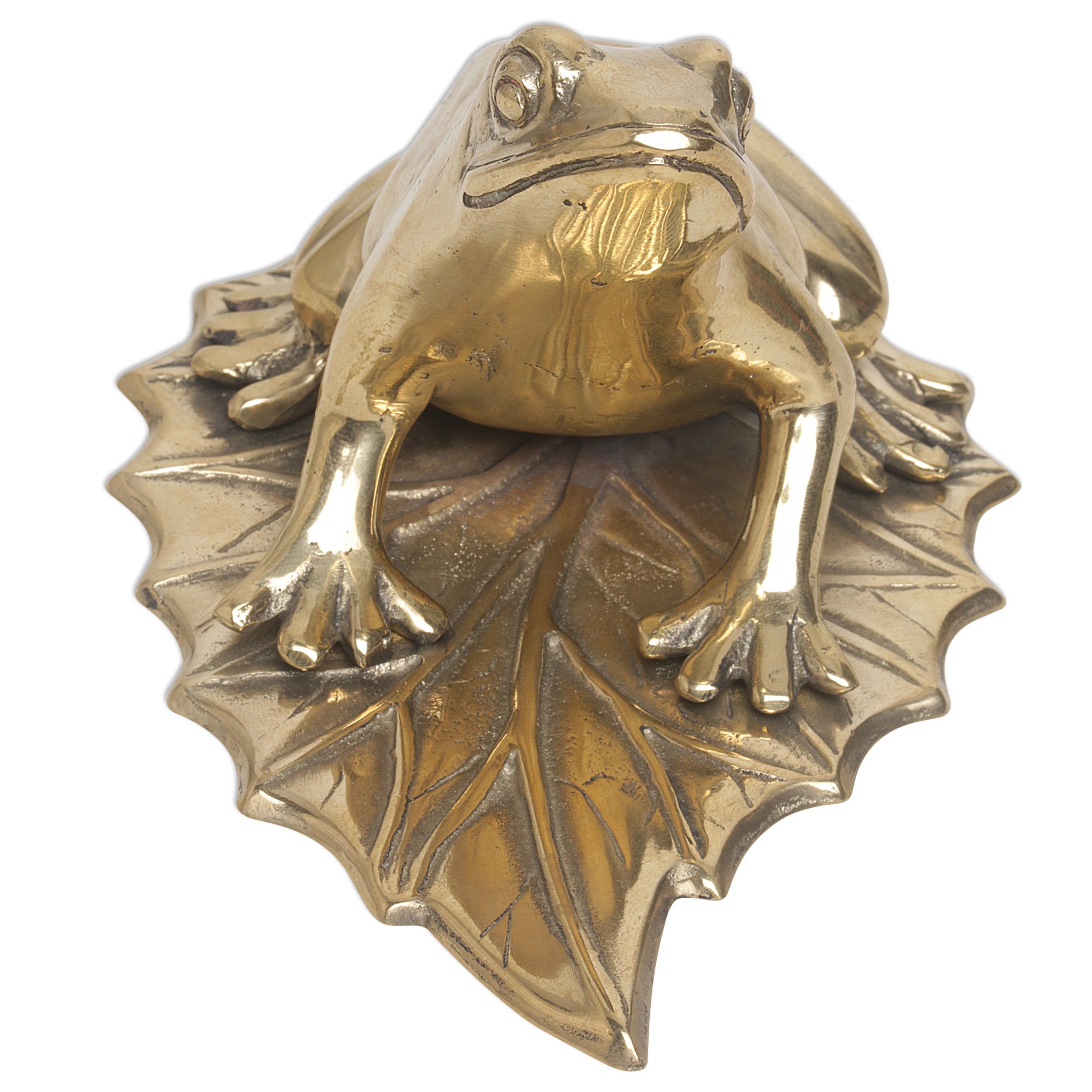 Premium Frog Blessings Bronze Figurine - Handcrafted Home Decor