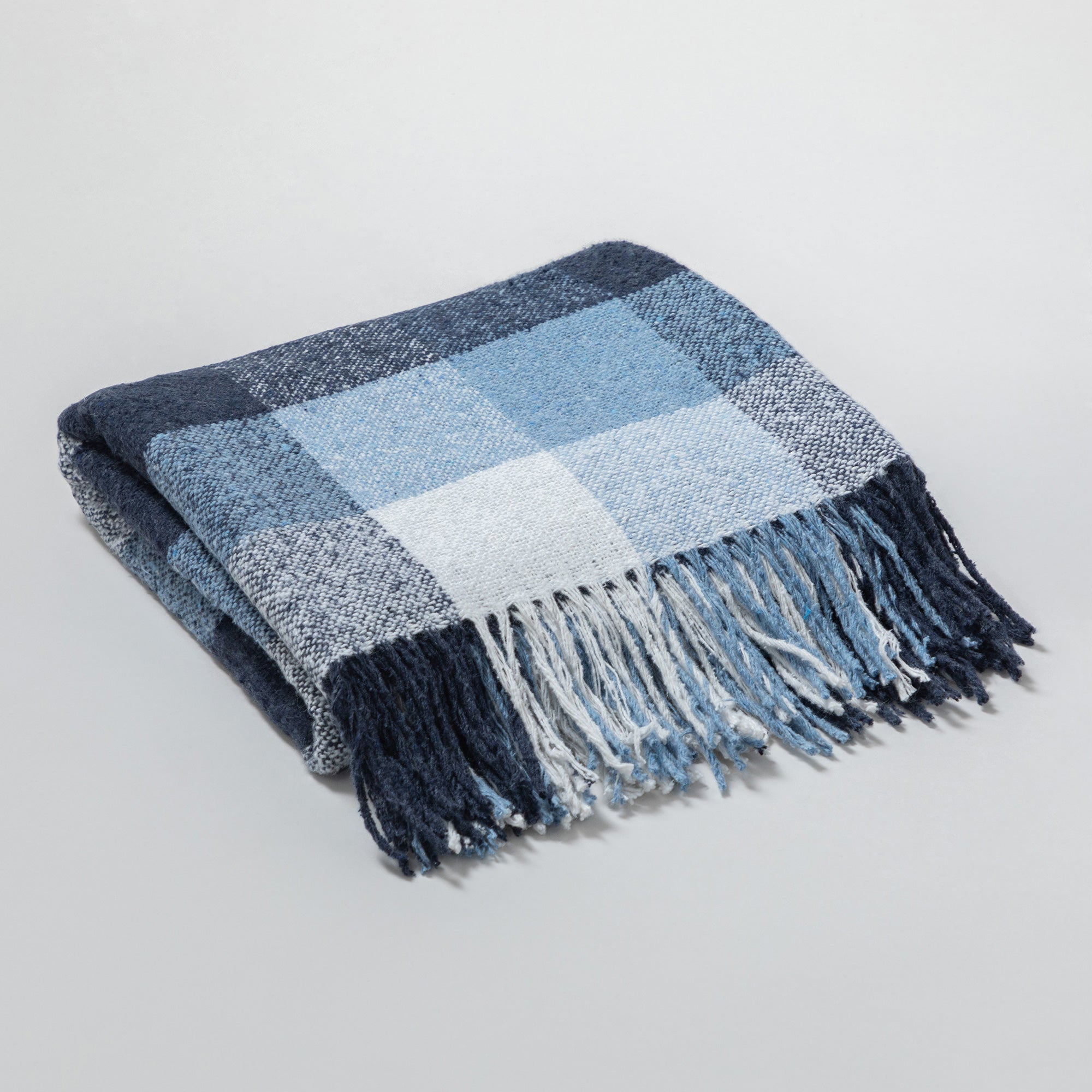 Premium Ukrainian Wool-Blend Fringed Throw Blanket - Ultimate Comfort & Warmth
