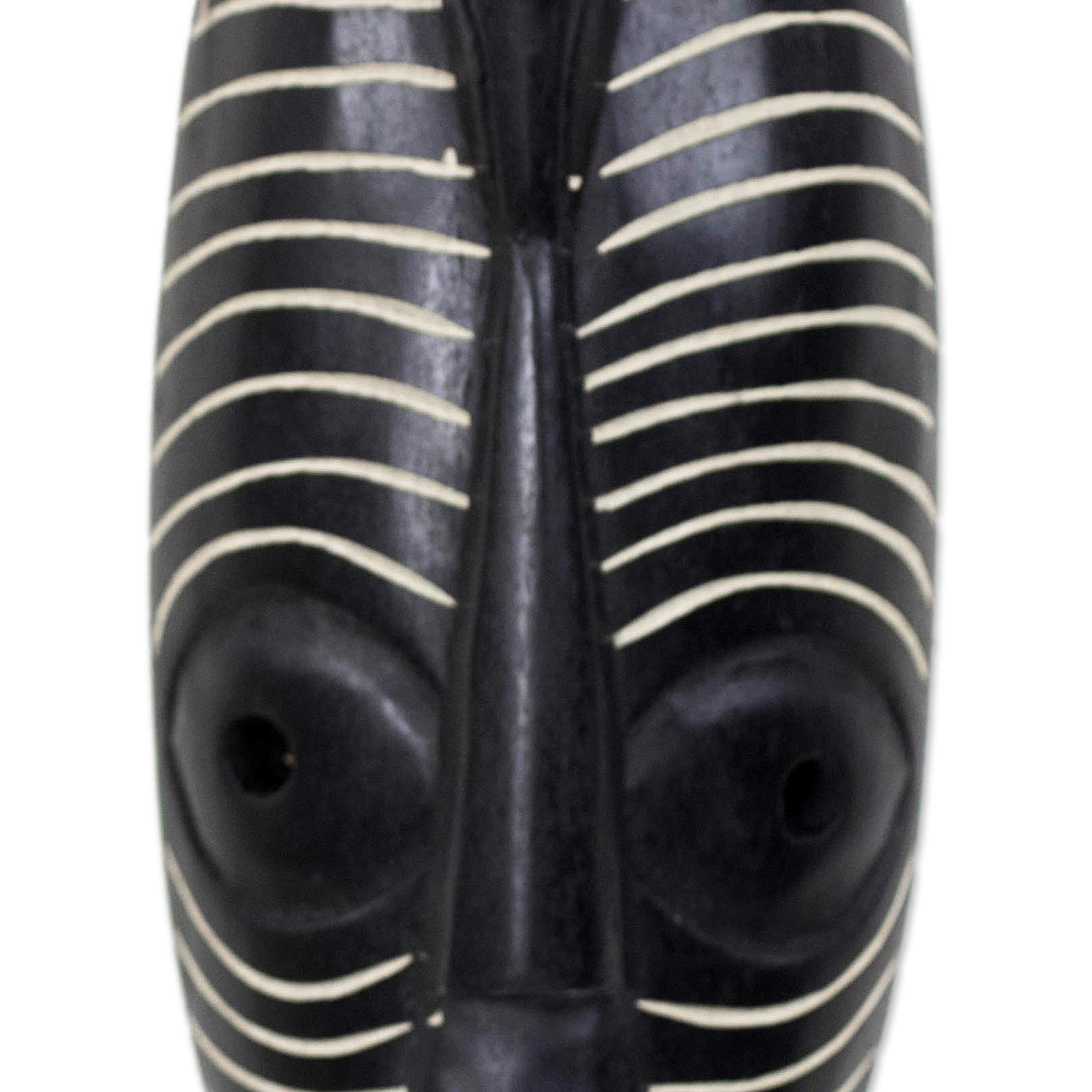 Premium Hand-Crafted African Sese Wood Dove Mask - Unique Wall Art