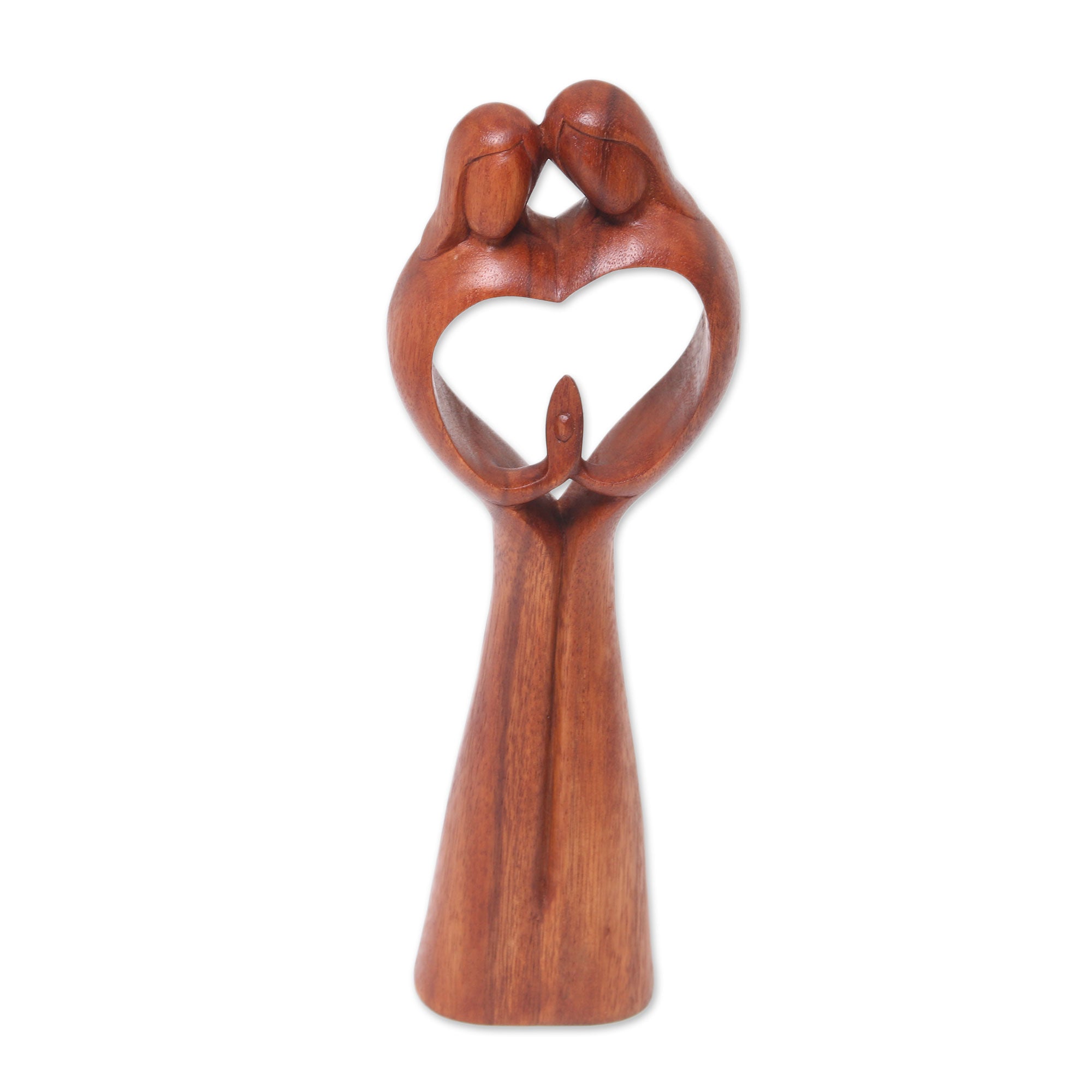 Premium Hand-Carved Suar Wood Heart Sculpture – Ultimate Symbol of Love