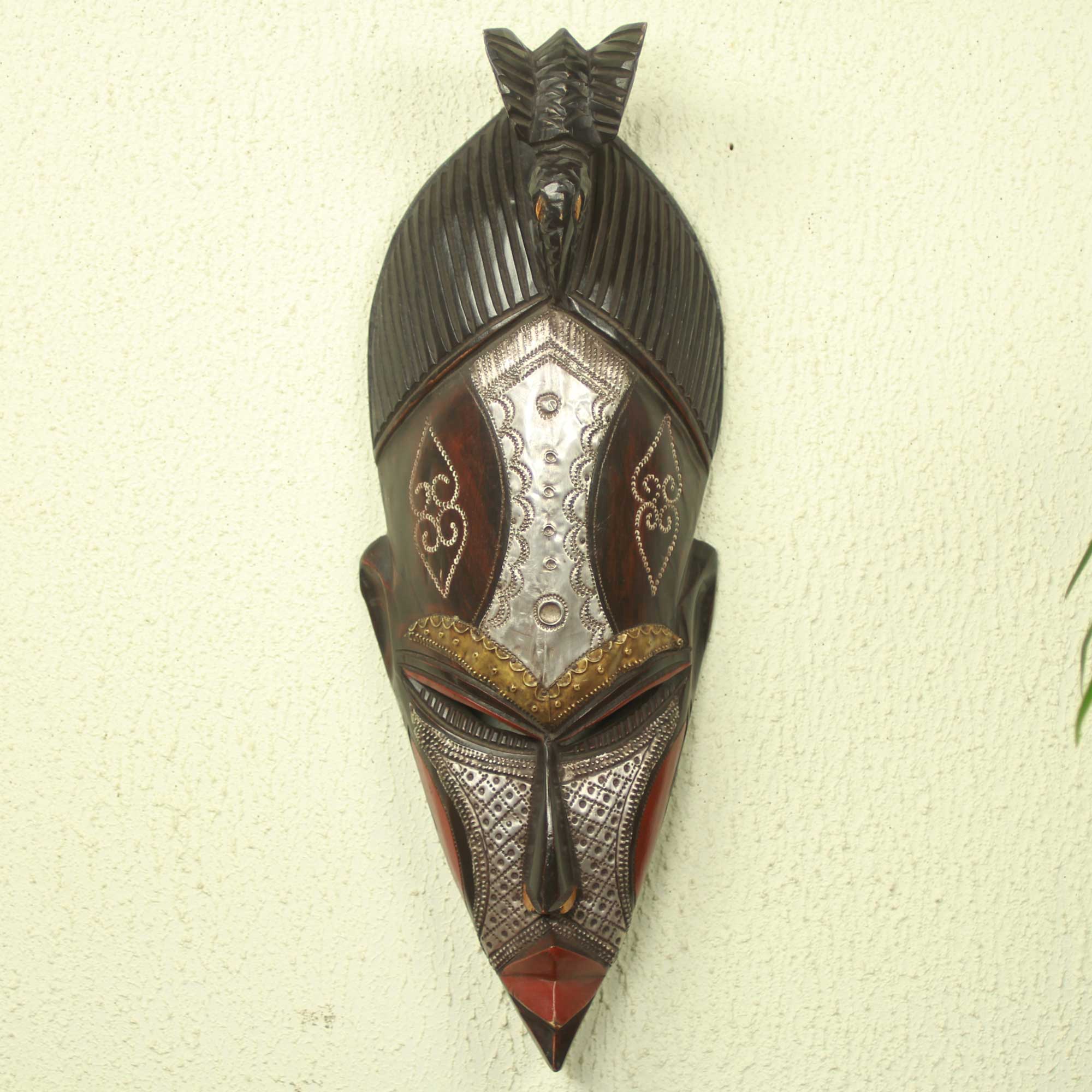 Premium Hand-Carved Authentic African Mask from Ghana – The Earth is Potent