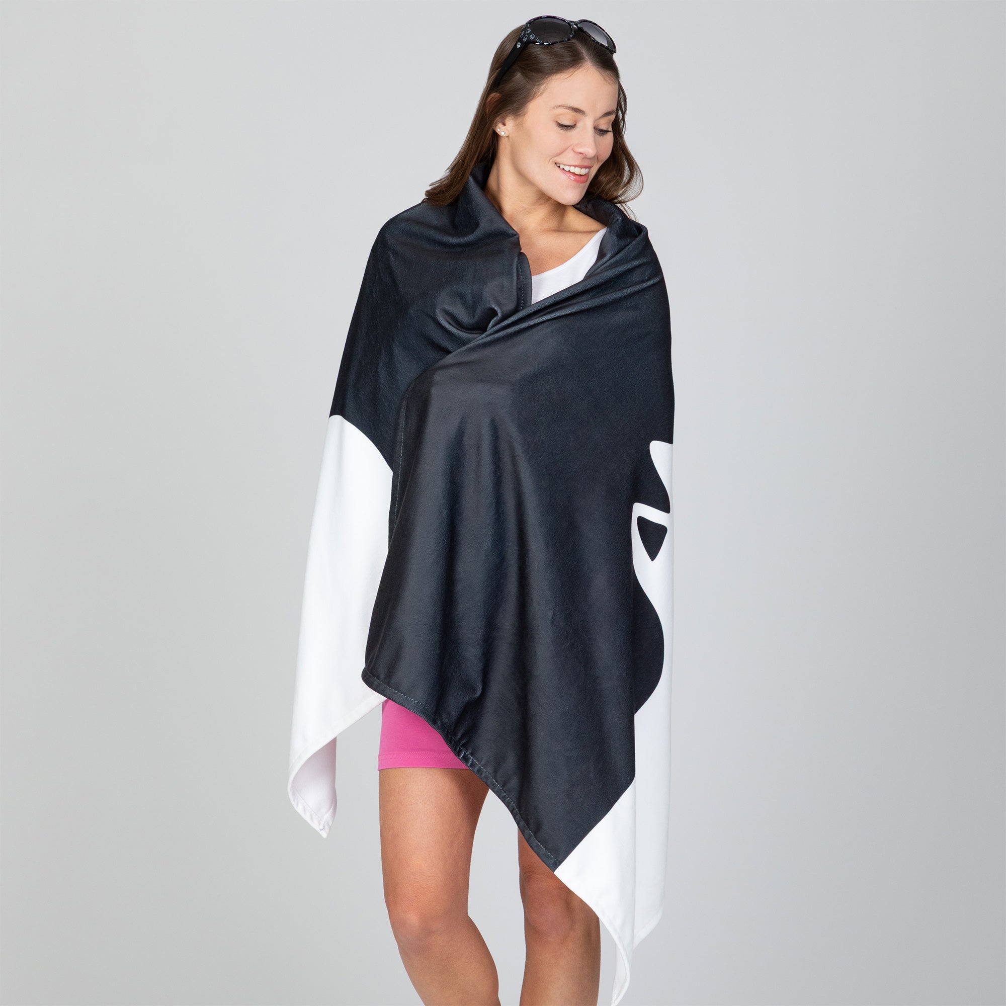 Premium Paw Print Oversized Quick-Dry Towel