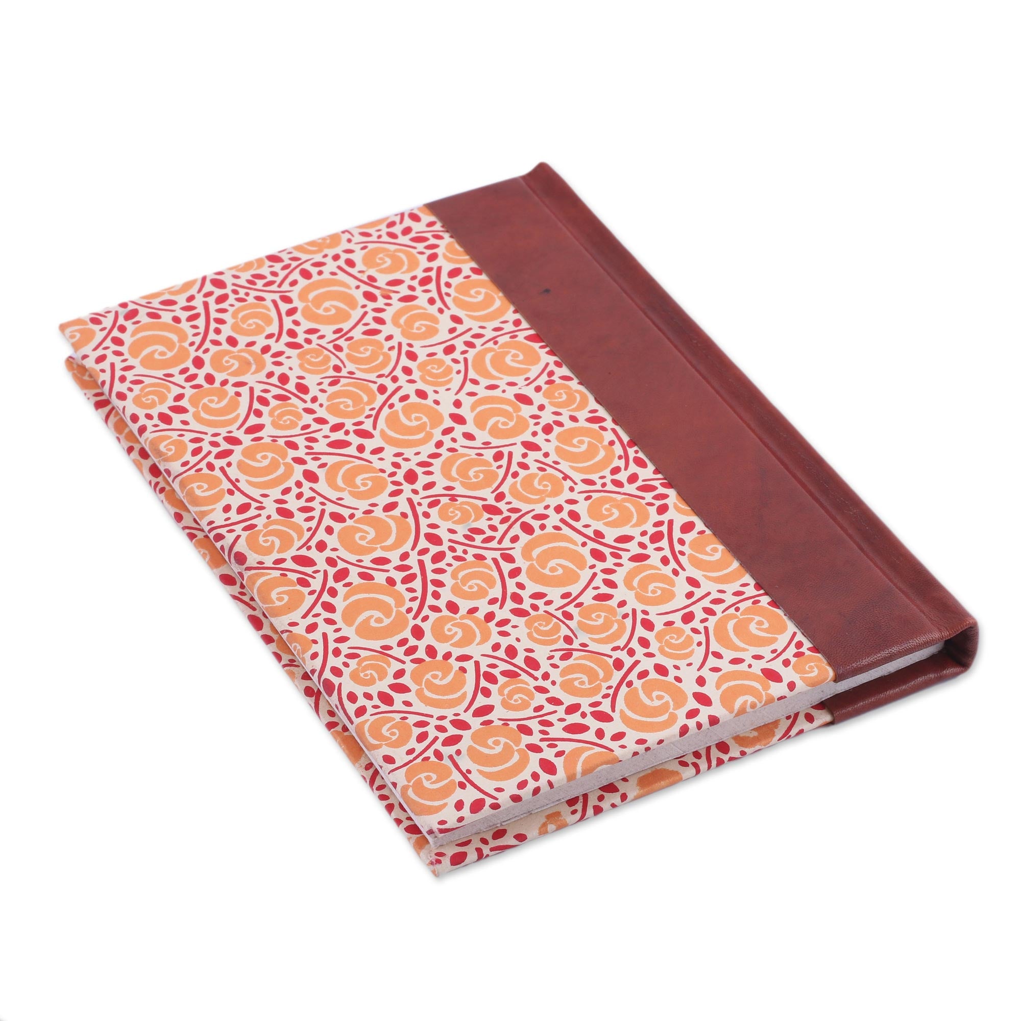 Premium Handcrafted Floral Leather Journal – Artisan-Crafted in India