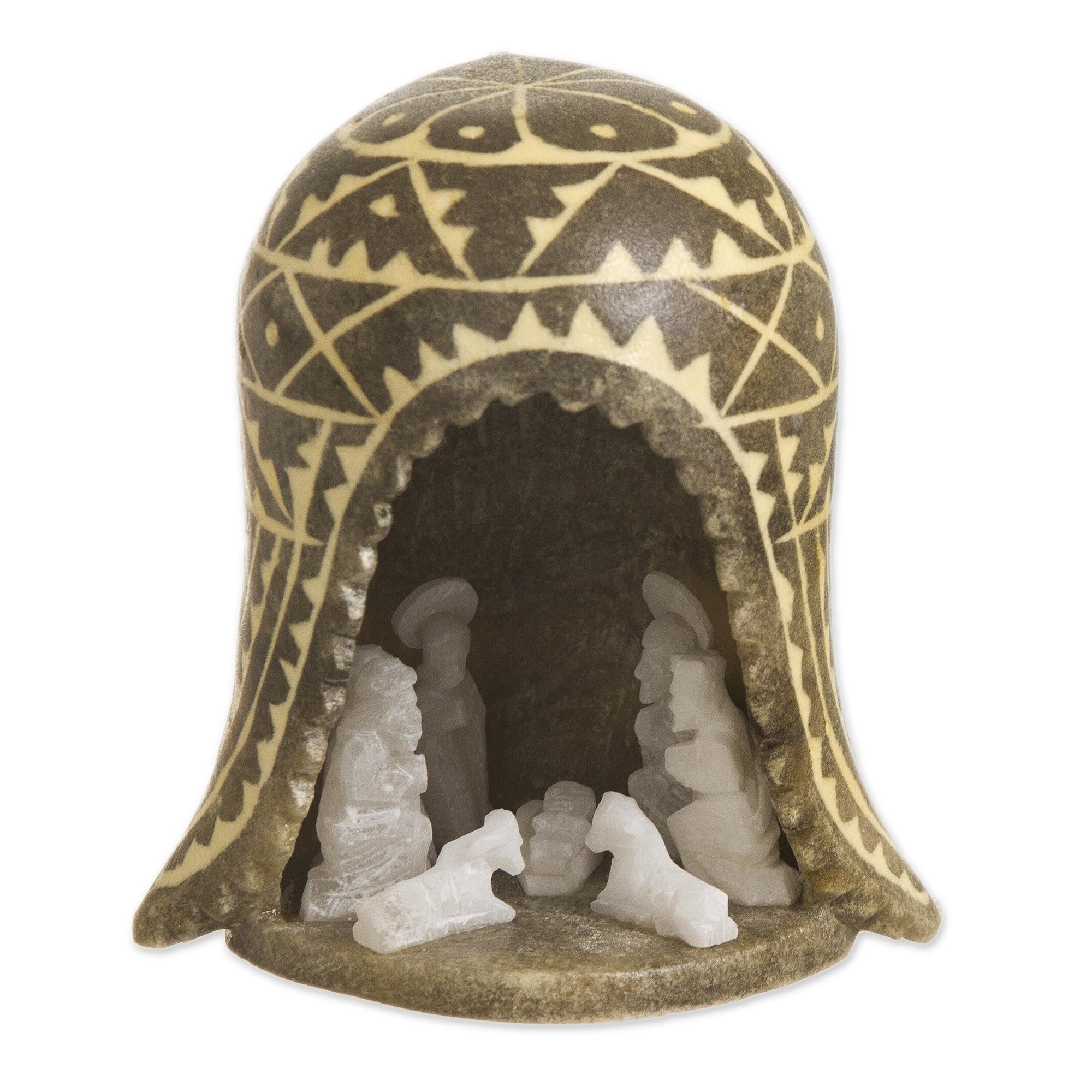 Premium Huamanga Stone Nativity Set - Christmas Peace Collection
