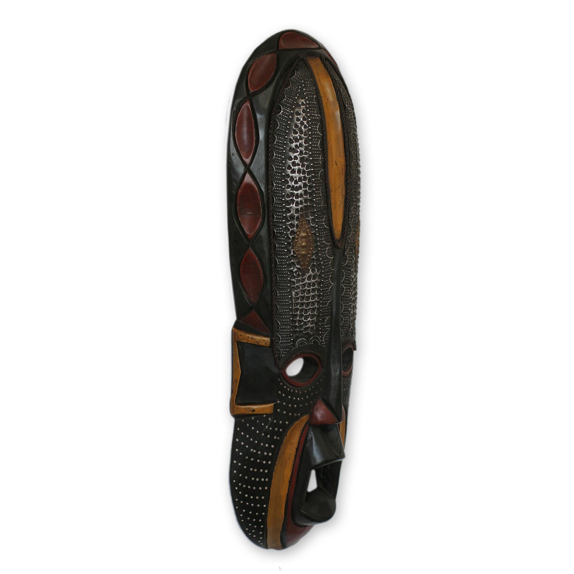 Premium Handcrafted African Wood Mask - Akan Beauty Collection