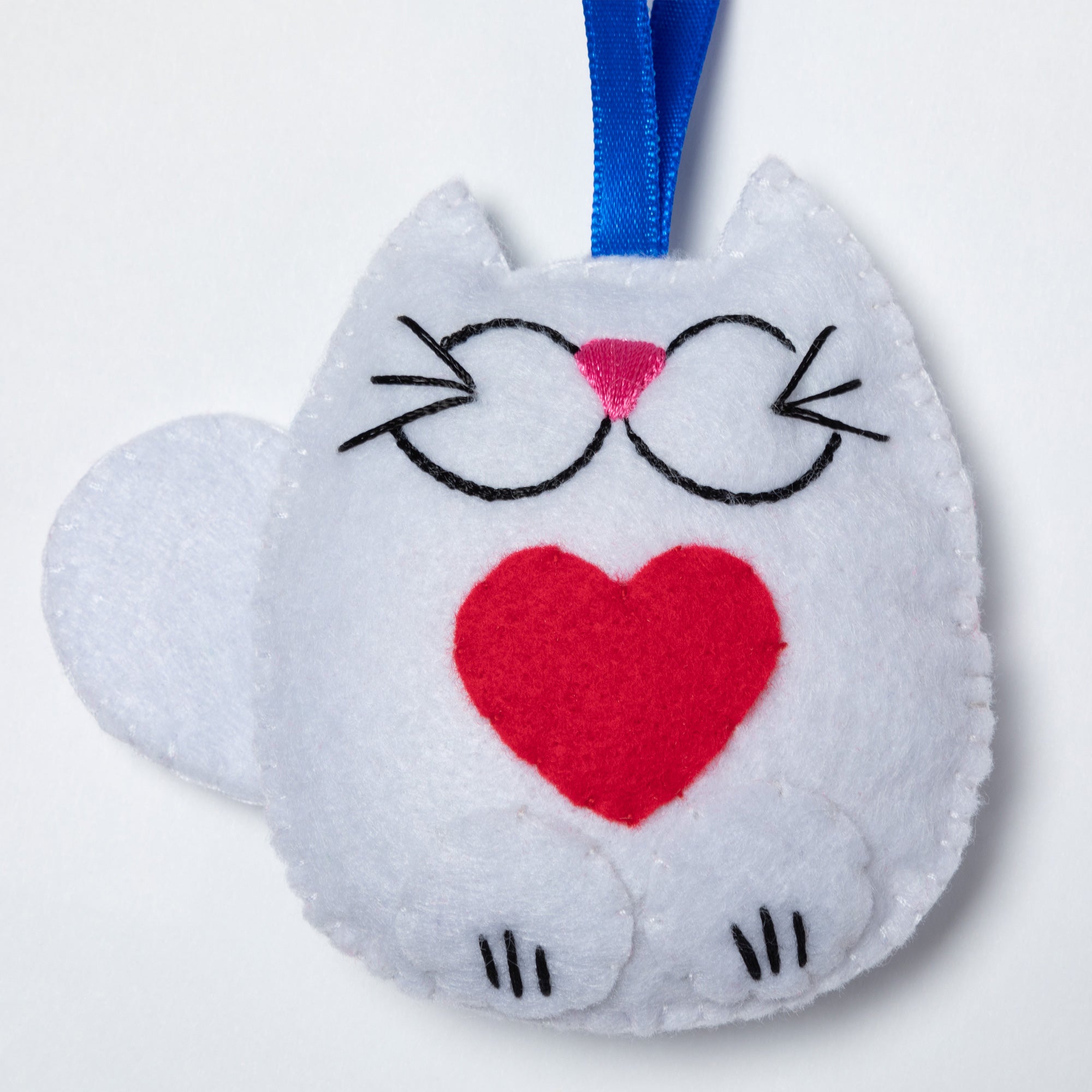 Premium Handmade Cat Ornaments - Whimsical Set of 3