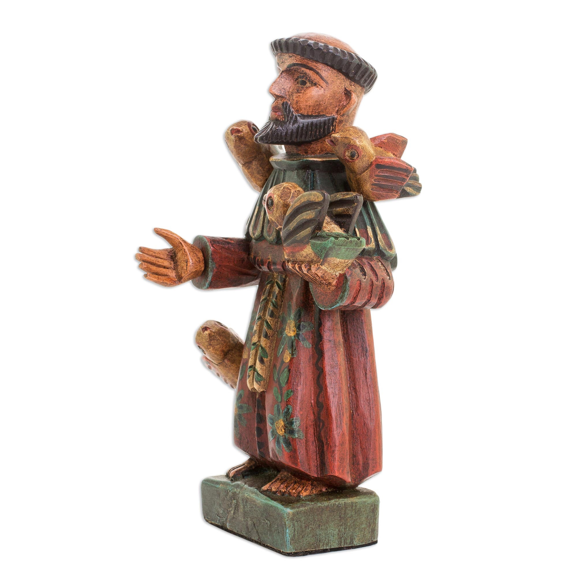 Premium Hand-Painted Saint Francis Statuette - Ultimate Home Decor