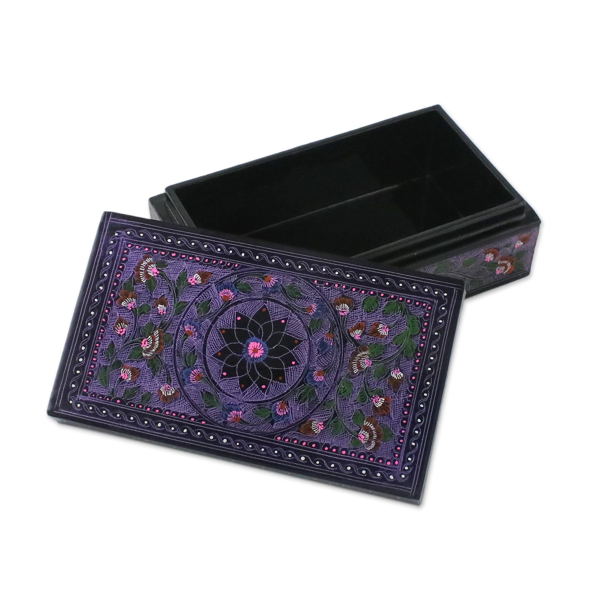 Premium Floral Fantasy Handcrafted Wooden Jewelry Box