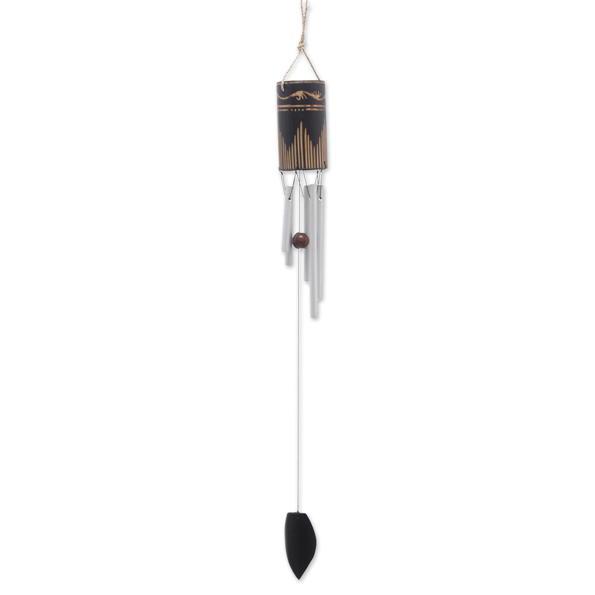 Premium Singing Vines Wind Chime - Handcrafted Bamboo & Aluminum, Made in Bali