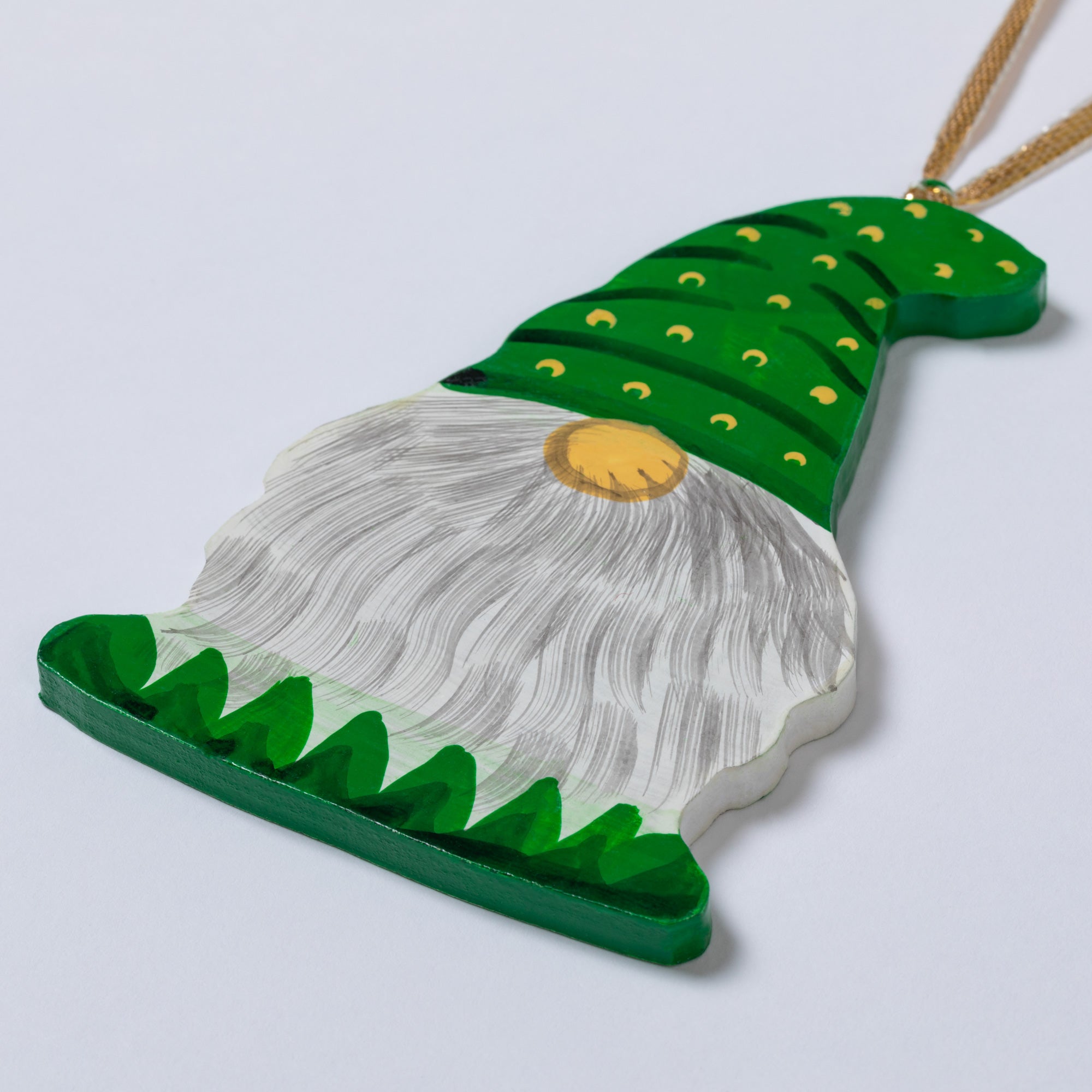 Premium Hand-Painted Gnome Ornament Collection