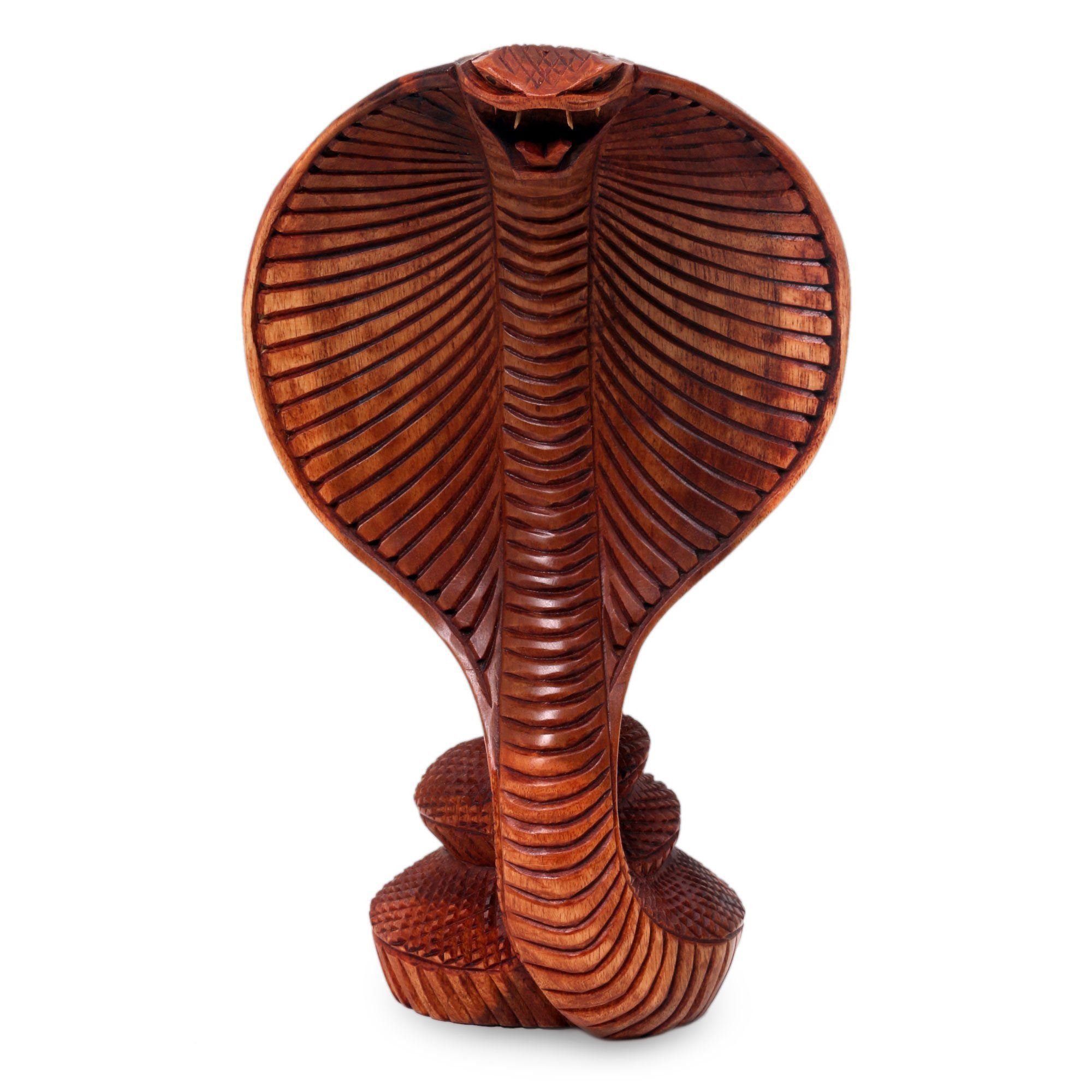 Premium Hand-Carved Cobra Sculpture - Ultimate Bali Art Piece