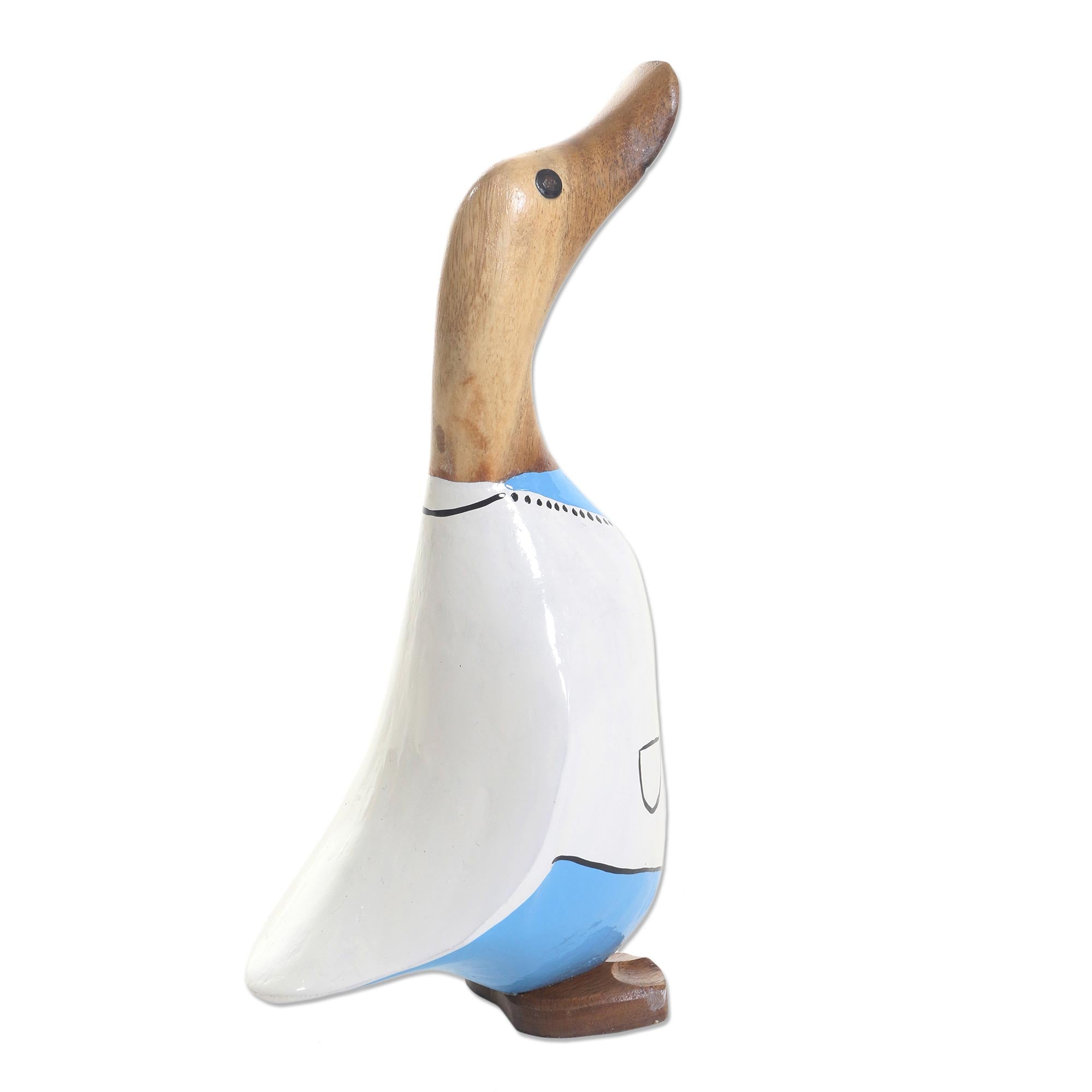 Premium Hand-Painted Doctor Duck Wooden Statue - Unique Home Decor