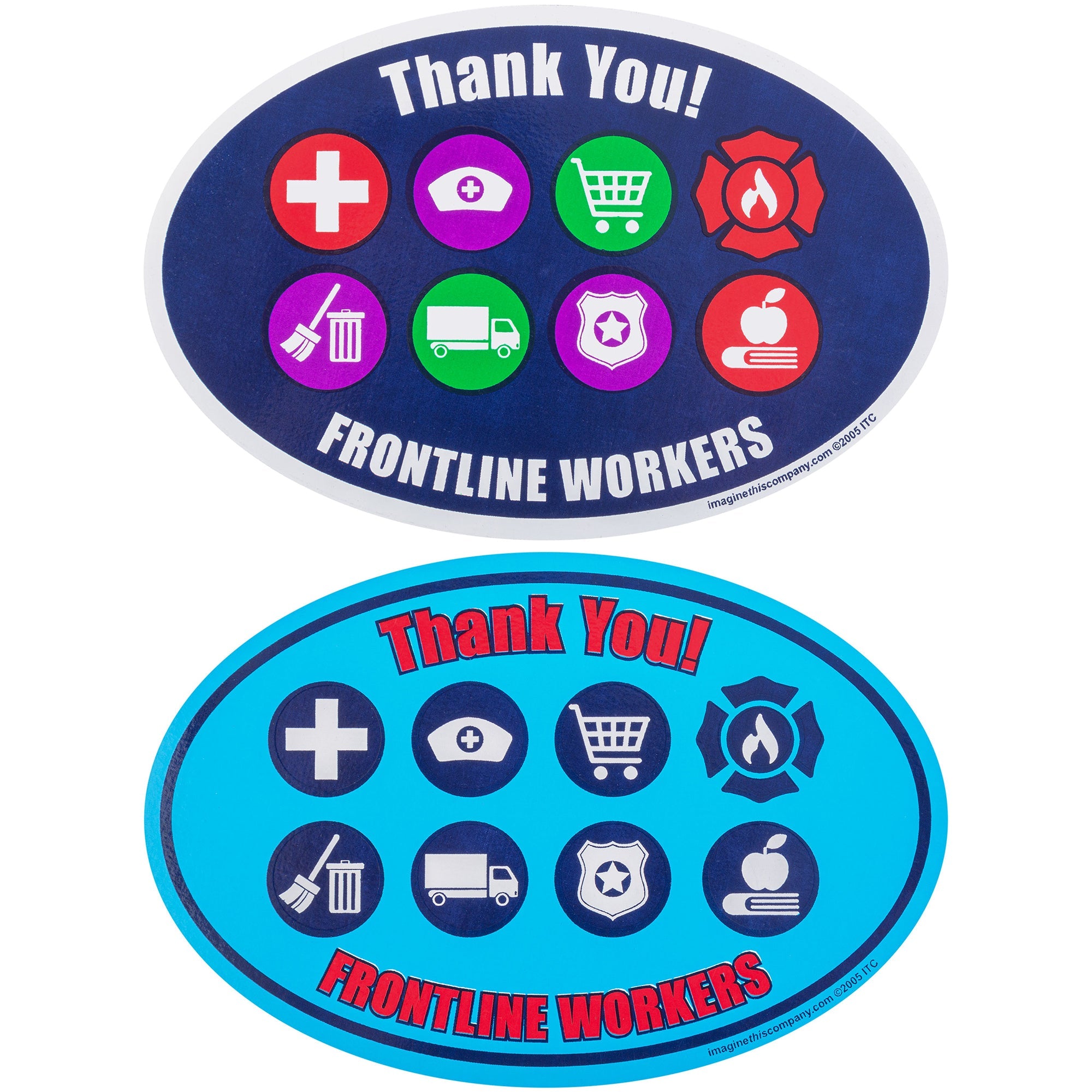 Premium Thank You Frontline Workers Car Magnet - Show Your Gratitude