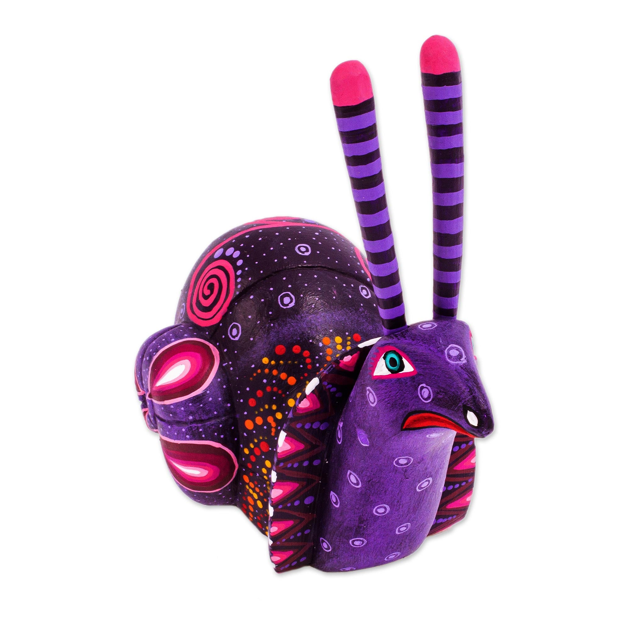 Premium Oaxaca Snail Alebrije Sculpture – Handcrafted Mexican Folk Art
