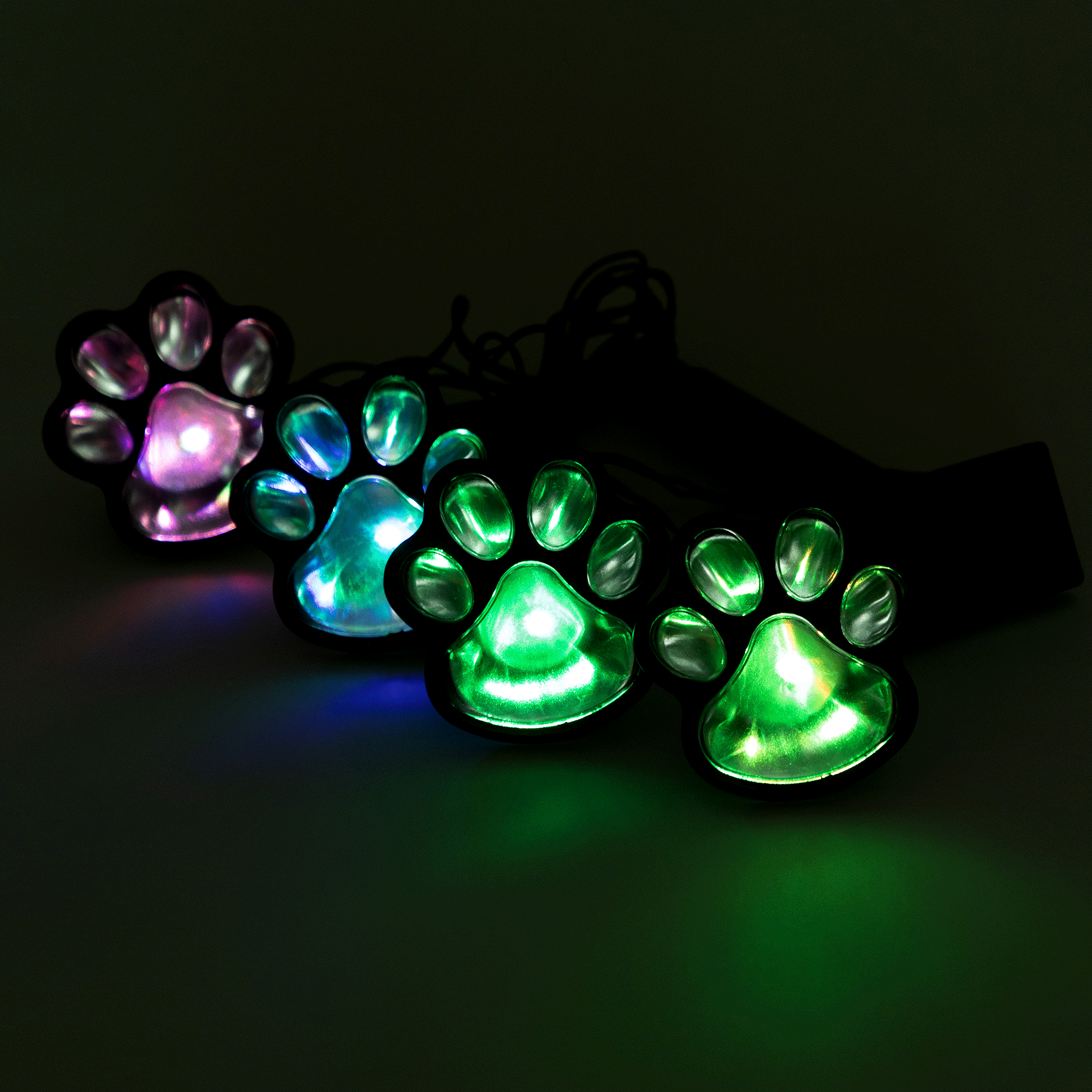 Ultimate Paw Print Solar Garden Lights Set