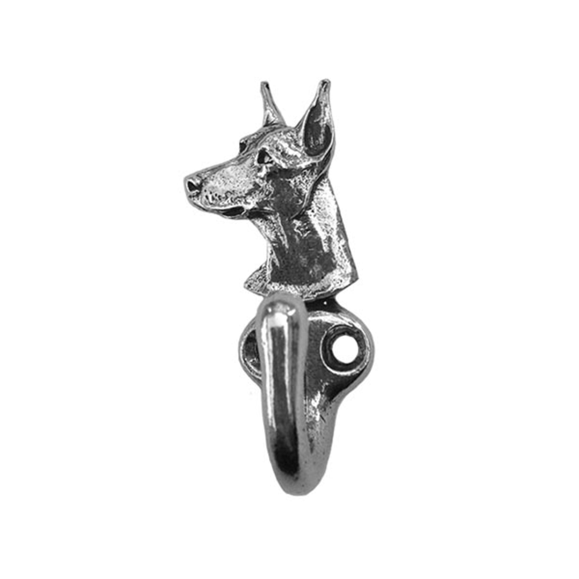 Ultimate Doberman Leash Hook - Premium Antique Pewter