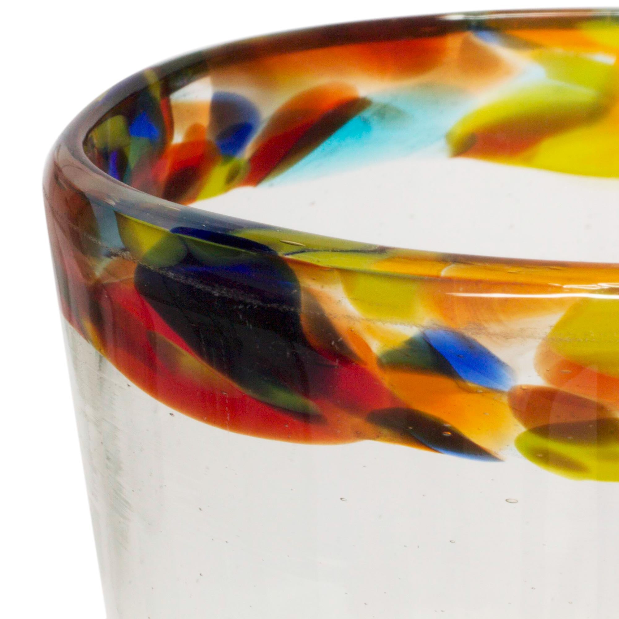 Premium Confetti Path Handcrafted Glass Tumblers - Set of 6