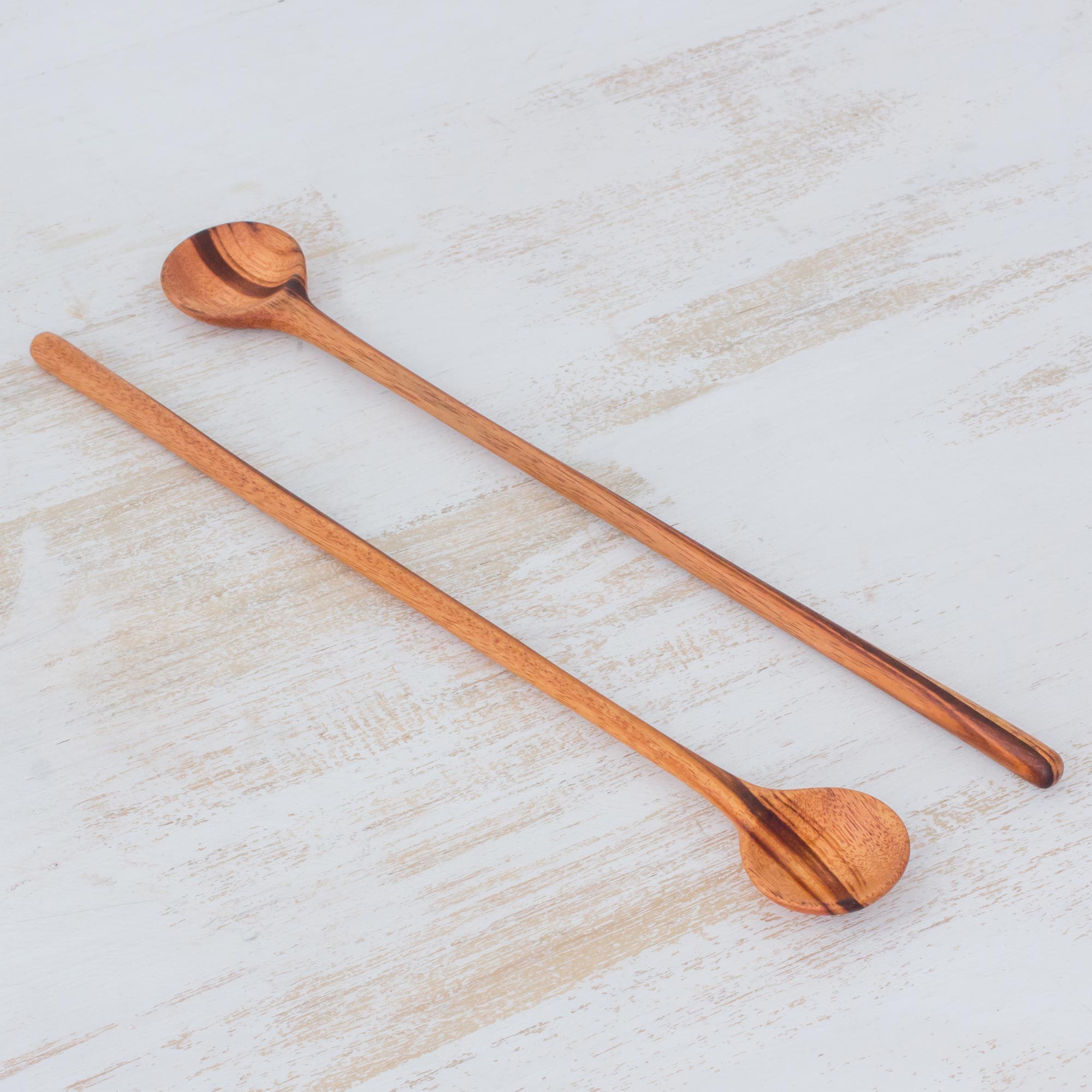Premium Handcrafted Jobillo Wood Cooking Spoons Set - Eco-Friendly Kitchen Essential