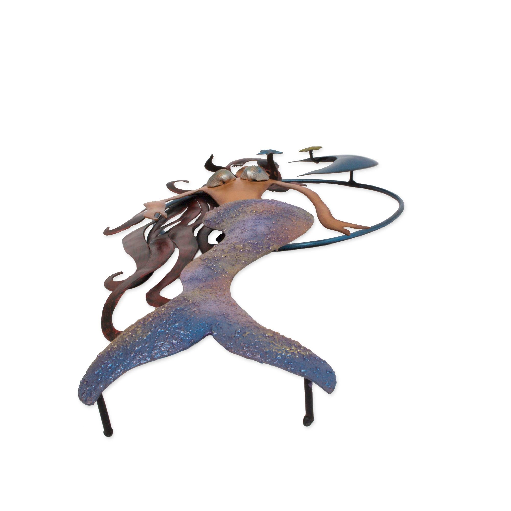Premium Mexican Mermaid Wall Sculpture – Handcrafted Iron Art