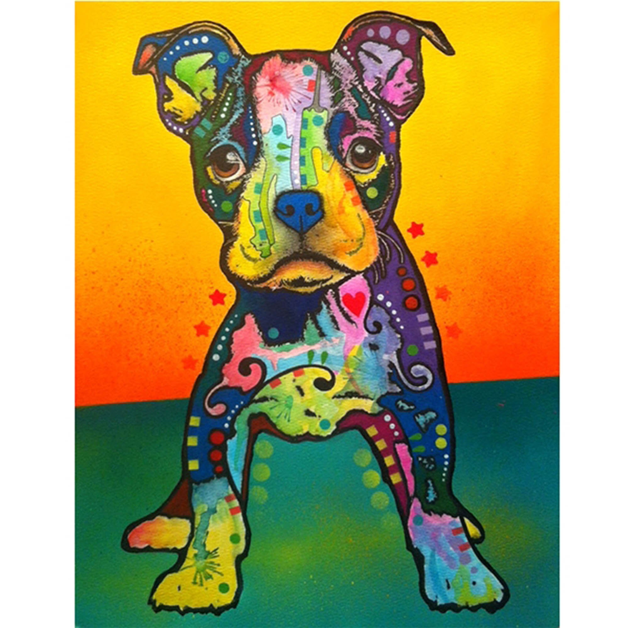 Premium Dean Russo Vibrant Dog Art Print