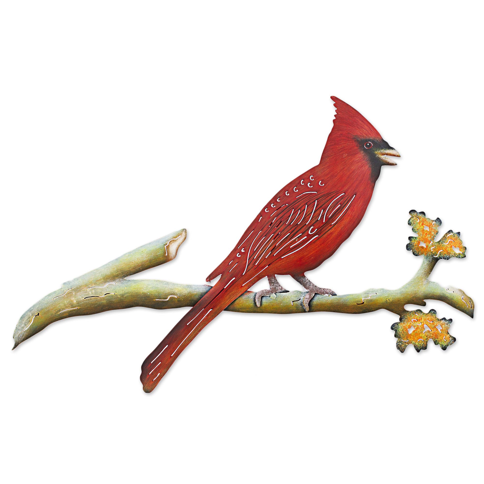 Premium Steel Cardinal Wall Art – Handmade in Mexico
