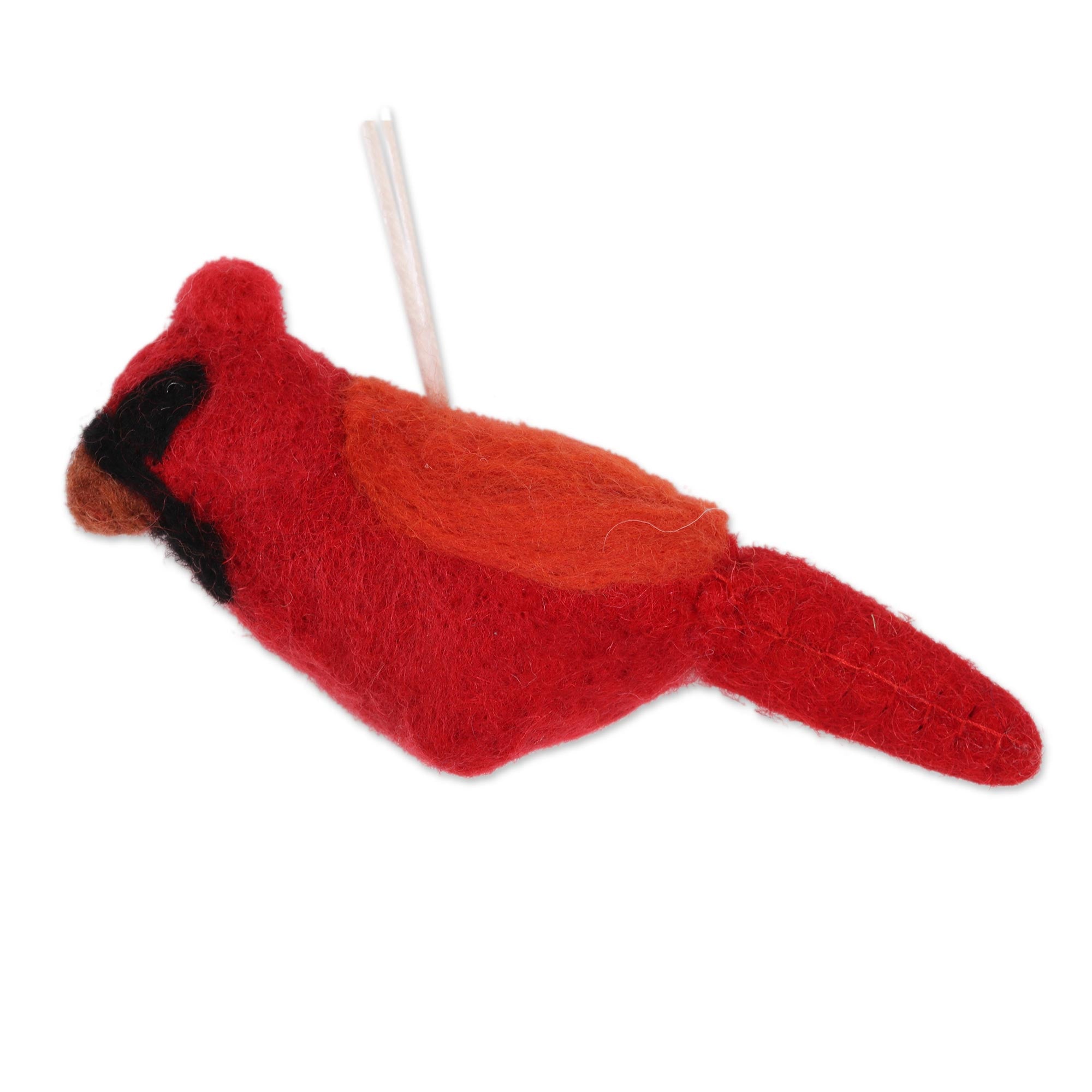 Premium Winter Birds Wool Felt Ornaments Set of 4 – Handcrafted in India