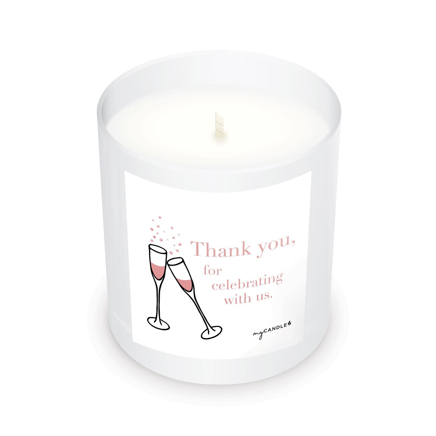 Premium Thank You Celebration Soy Wax Candle - Ultimate Gift for Weddings & Showers