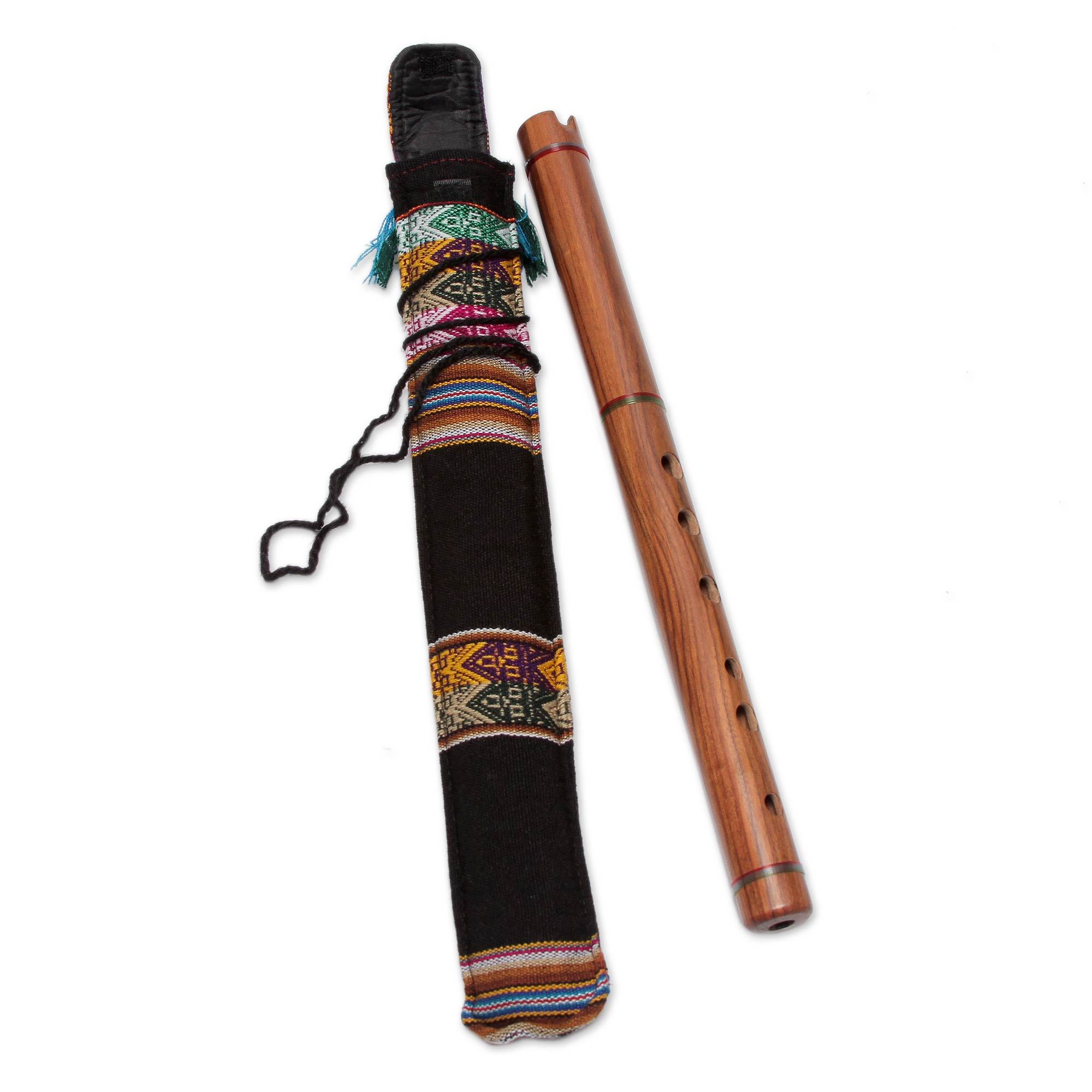 Premium Jacaranda Wood Quena Flute - Handcrafted in Peru
