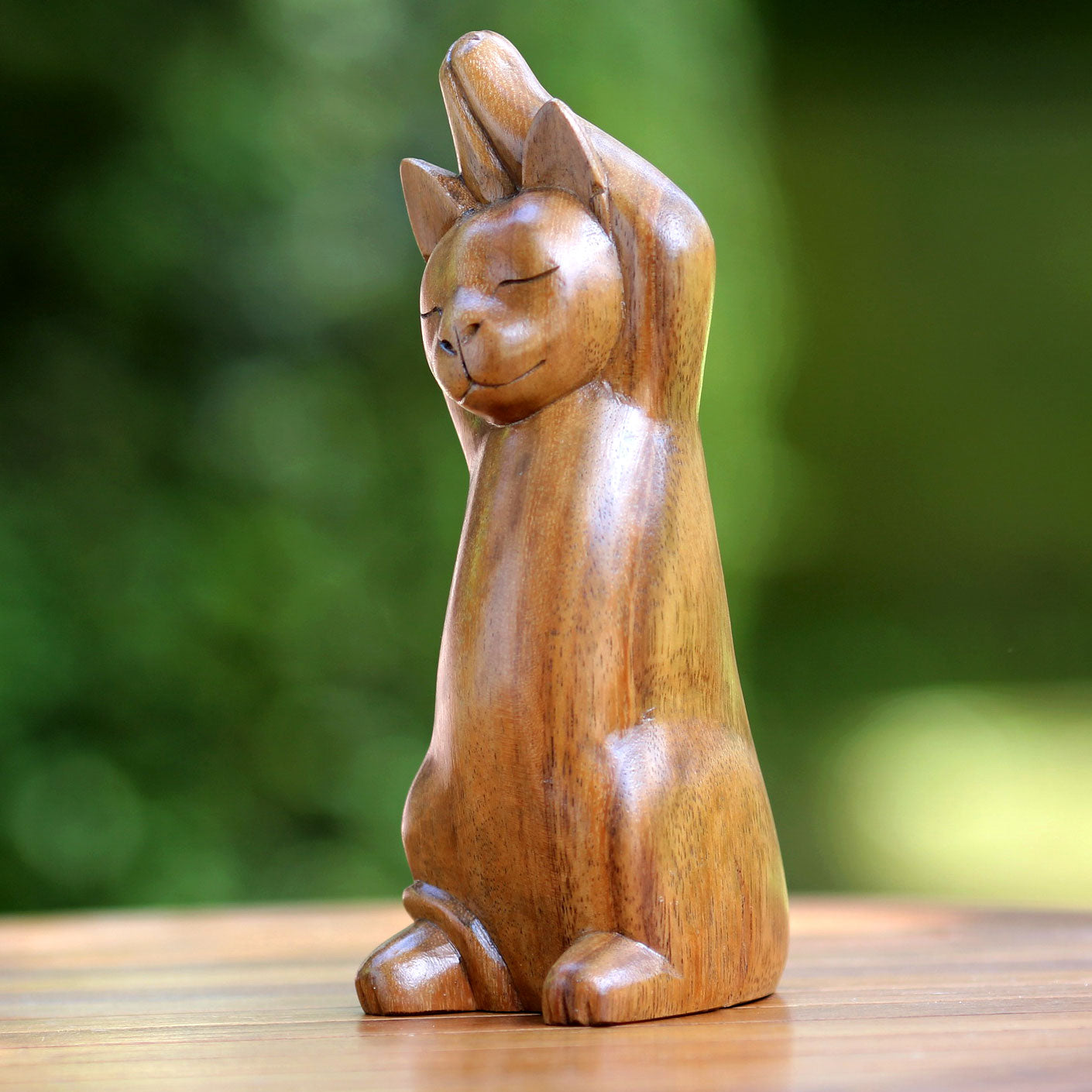Premium Handcrafted Kitty Cat Yoga Sculpture