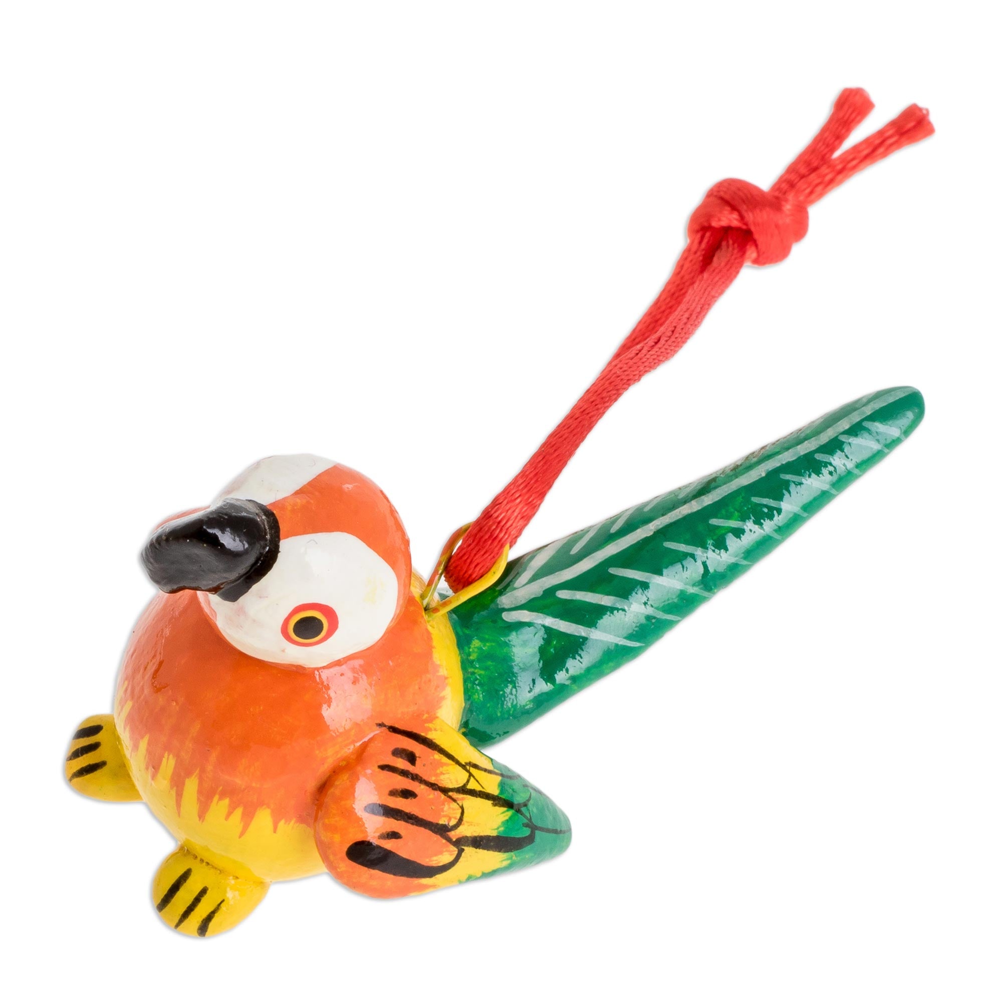 Premium Handcrafted Tropical Bird Ceramic Ornament Collection
