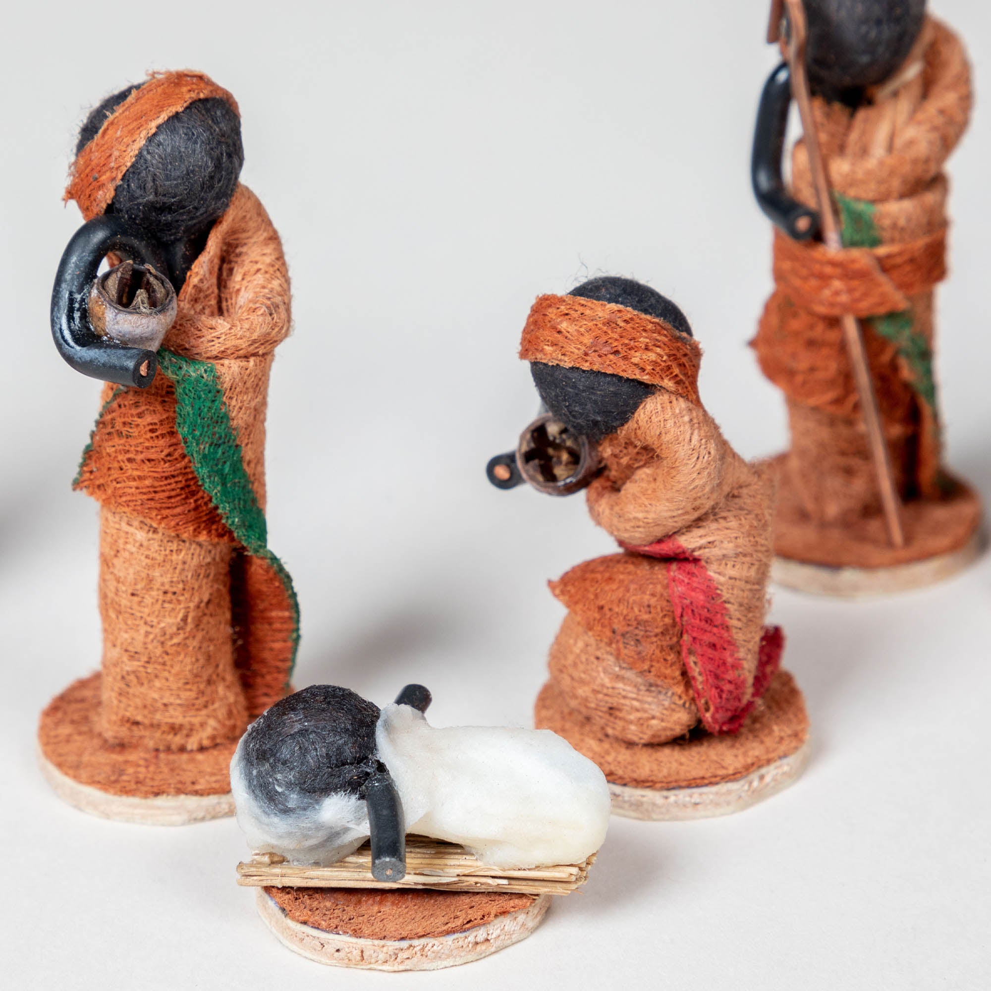Premium Handmade Bark Cloth Nativity Set - Fair Trade from Uganda