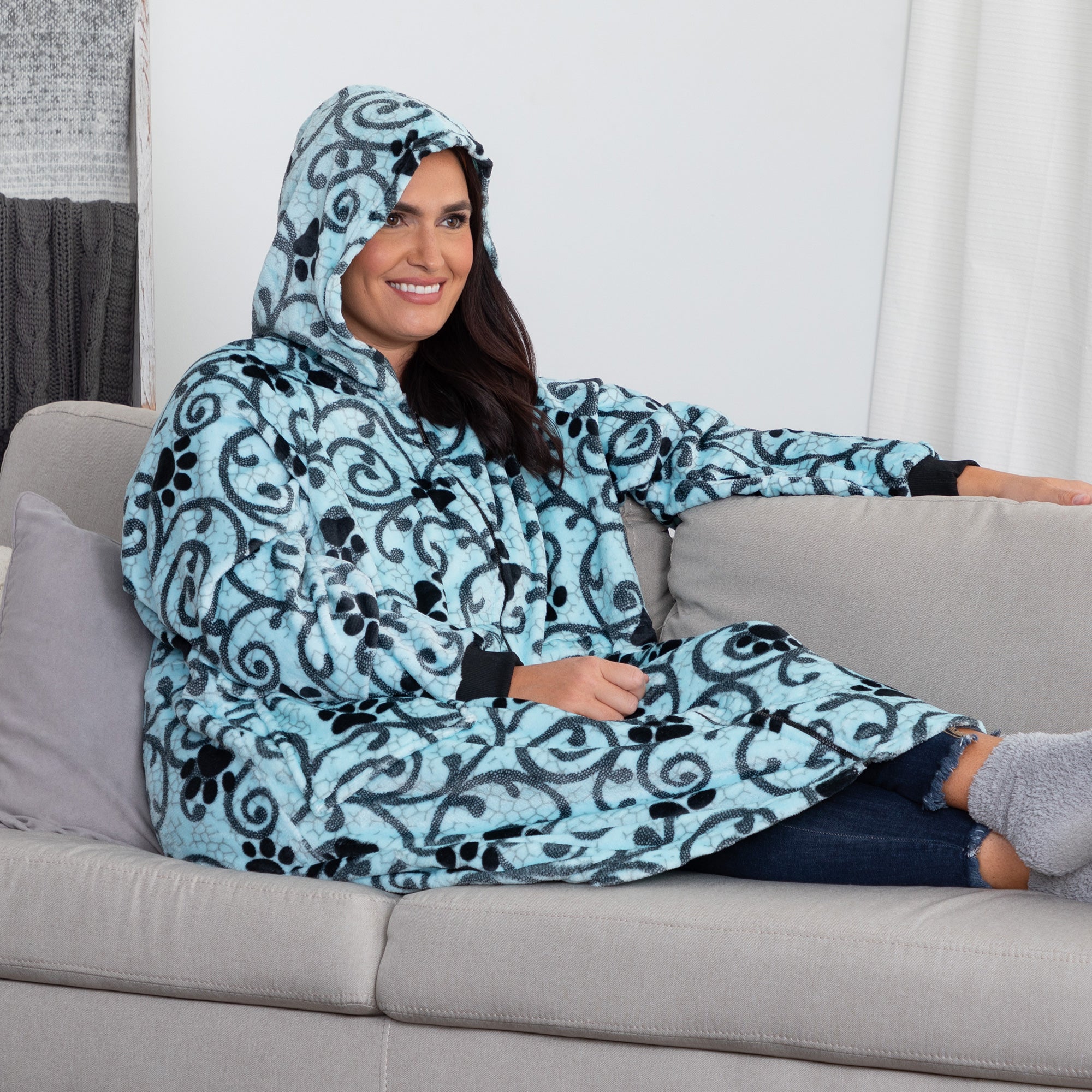 Ultimate Comfort? Premium Oversized Zip-Up Blanket Hoodie