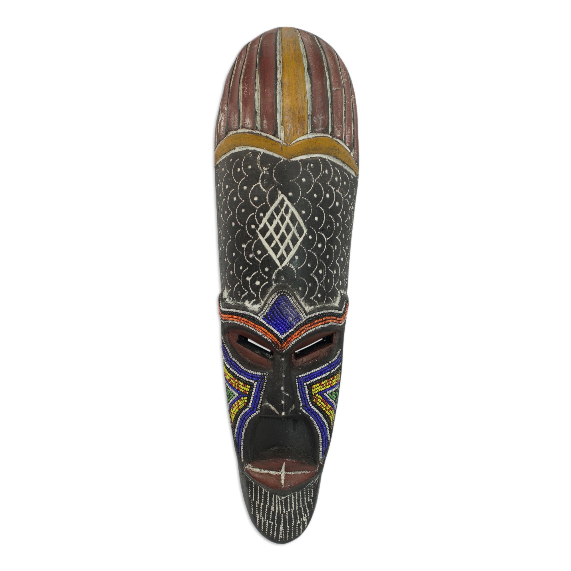 Premium African Wood Mask - God's Bounty