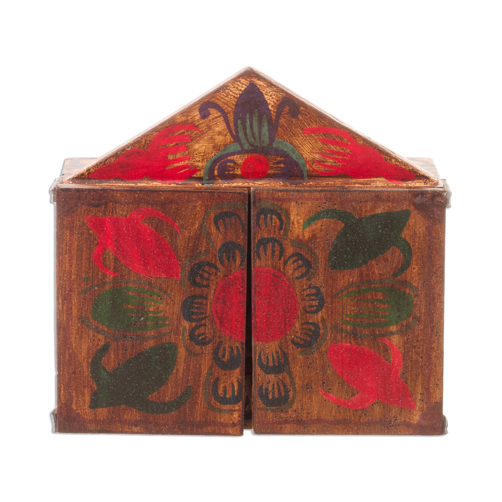 Premium Handcrafted Fair Trade Nativity Scene - Jesus Spoke of Peace Retablo Wood Sculpture