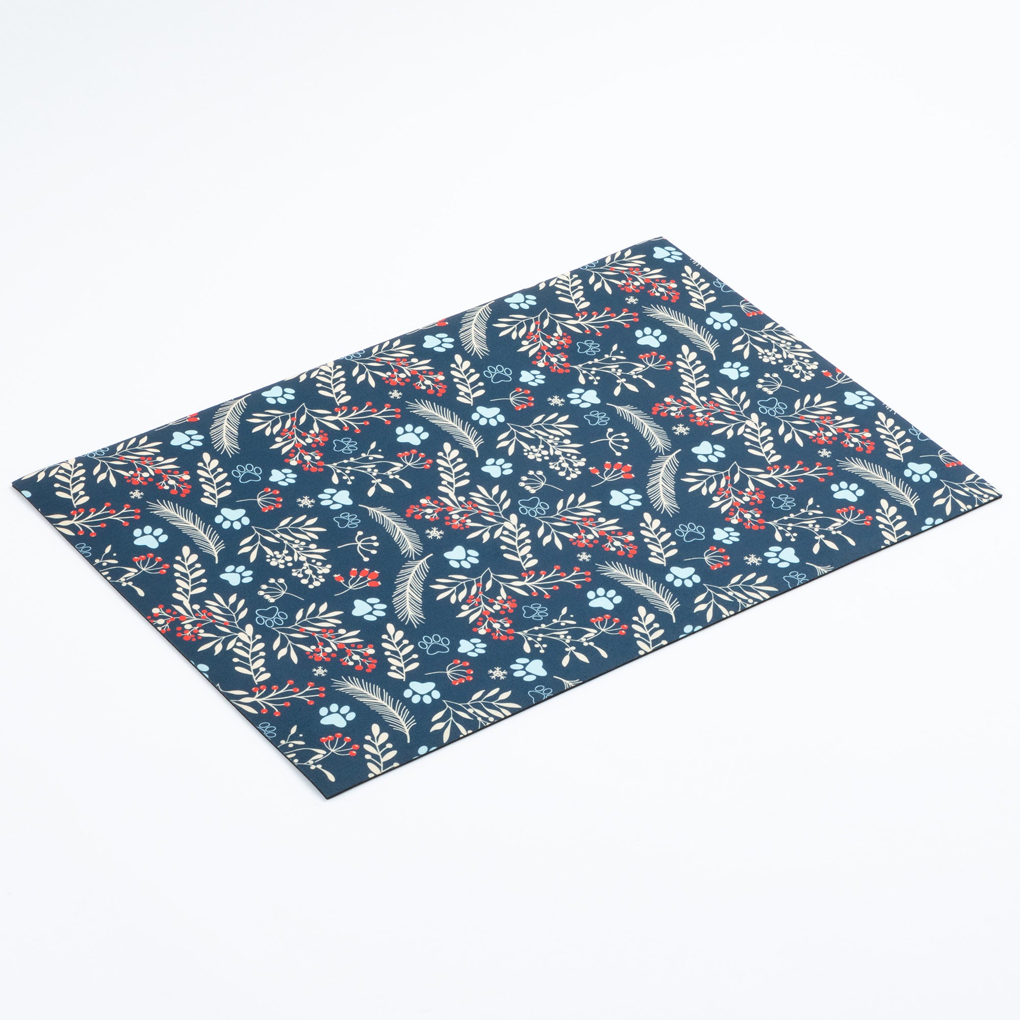 Premium Winter Sprigs & Paws All-Season Mat