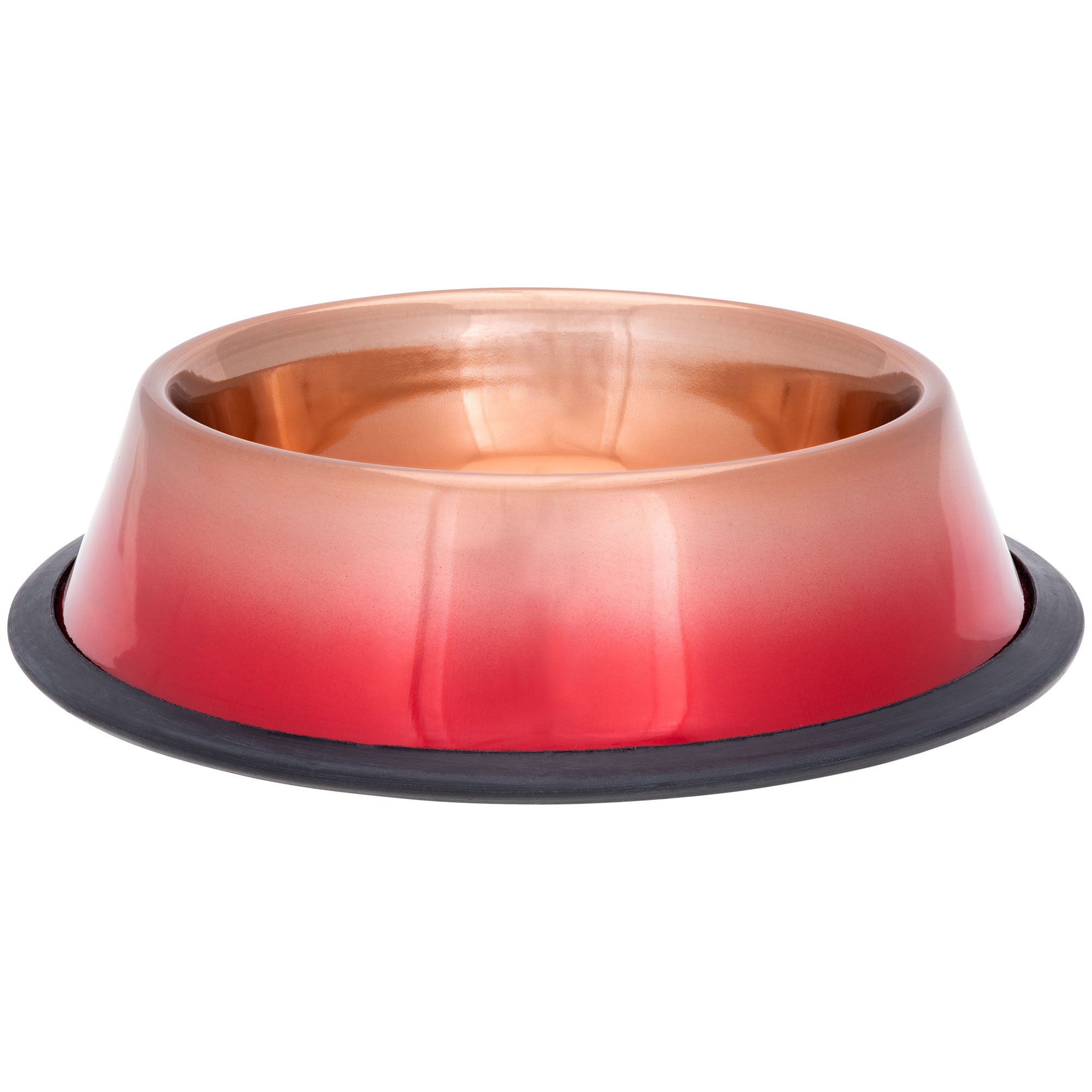 Premium Copper Sunset Ombre Pet Dish - Ultimate Non-Slip Bowl