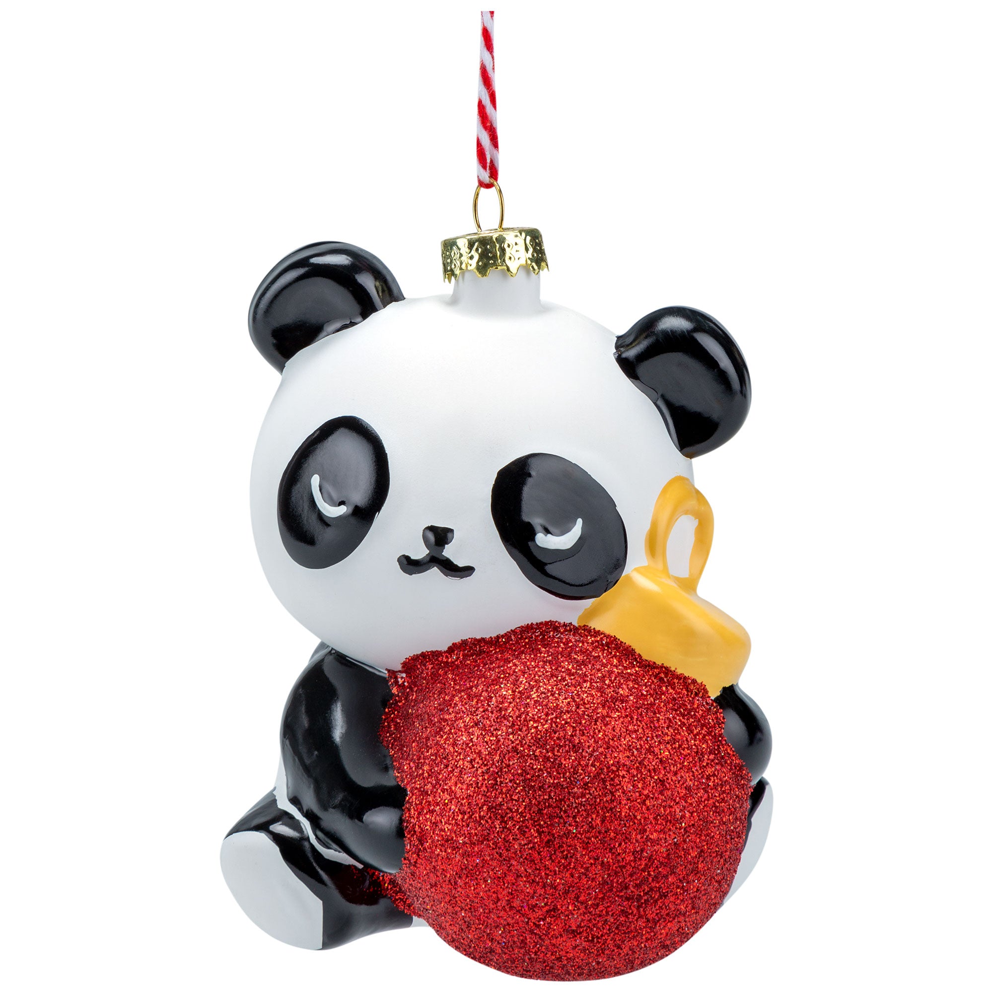 Premium Festive Animal Glass Ornament Set