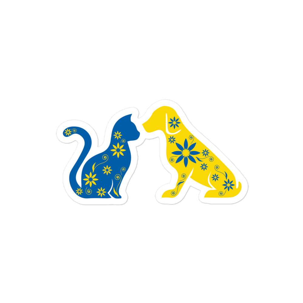 Premium Pets of Ukraine Support Stickers