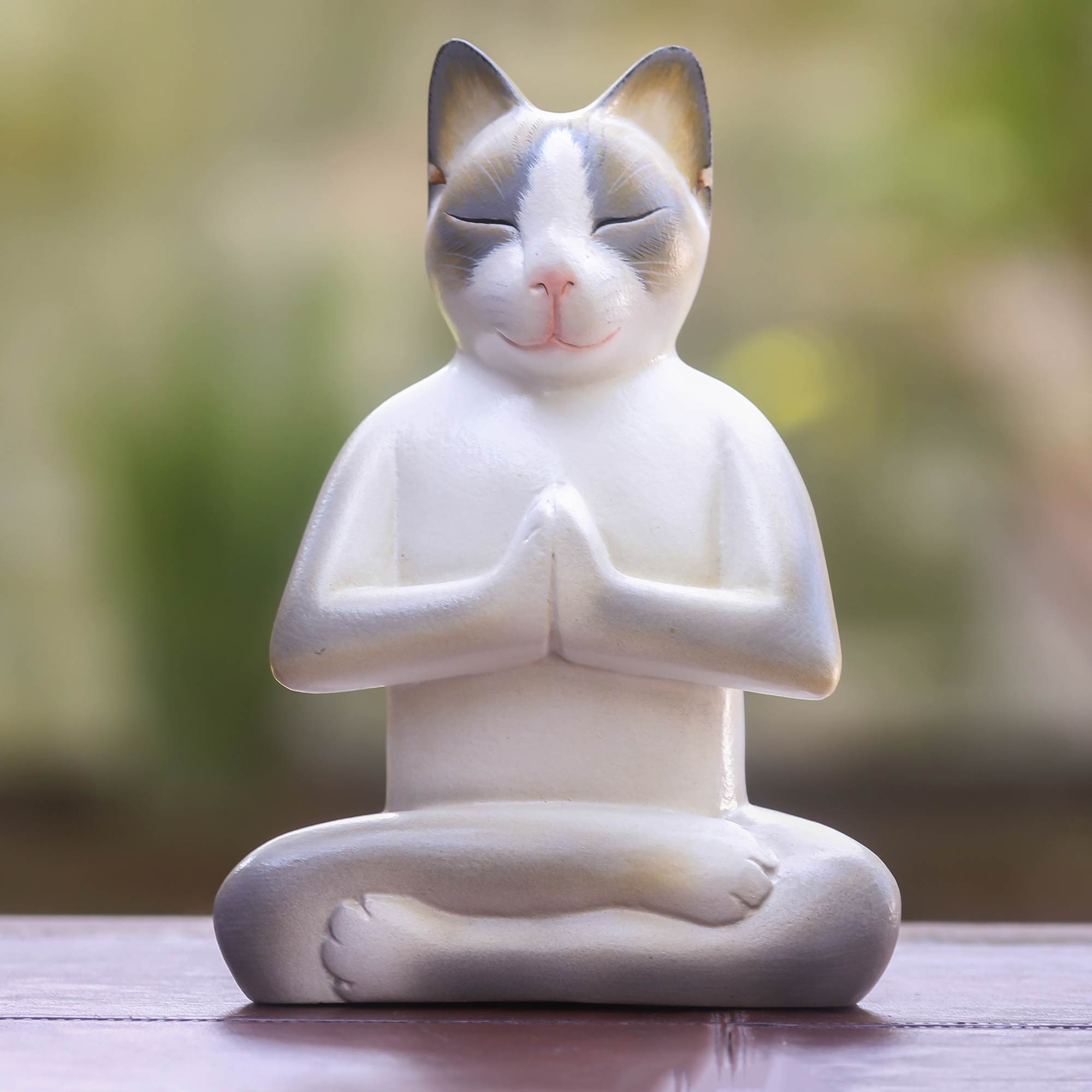 Premium Handcrafted Meditation Cat Sculpture