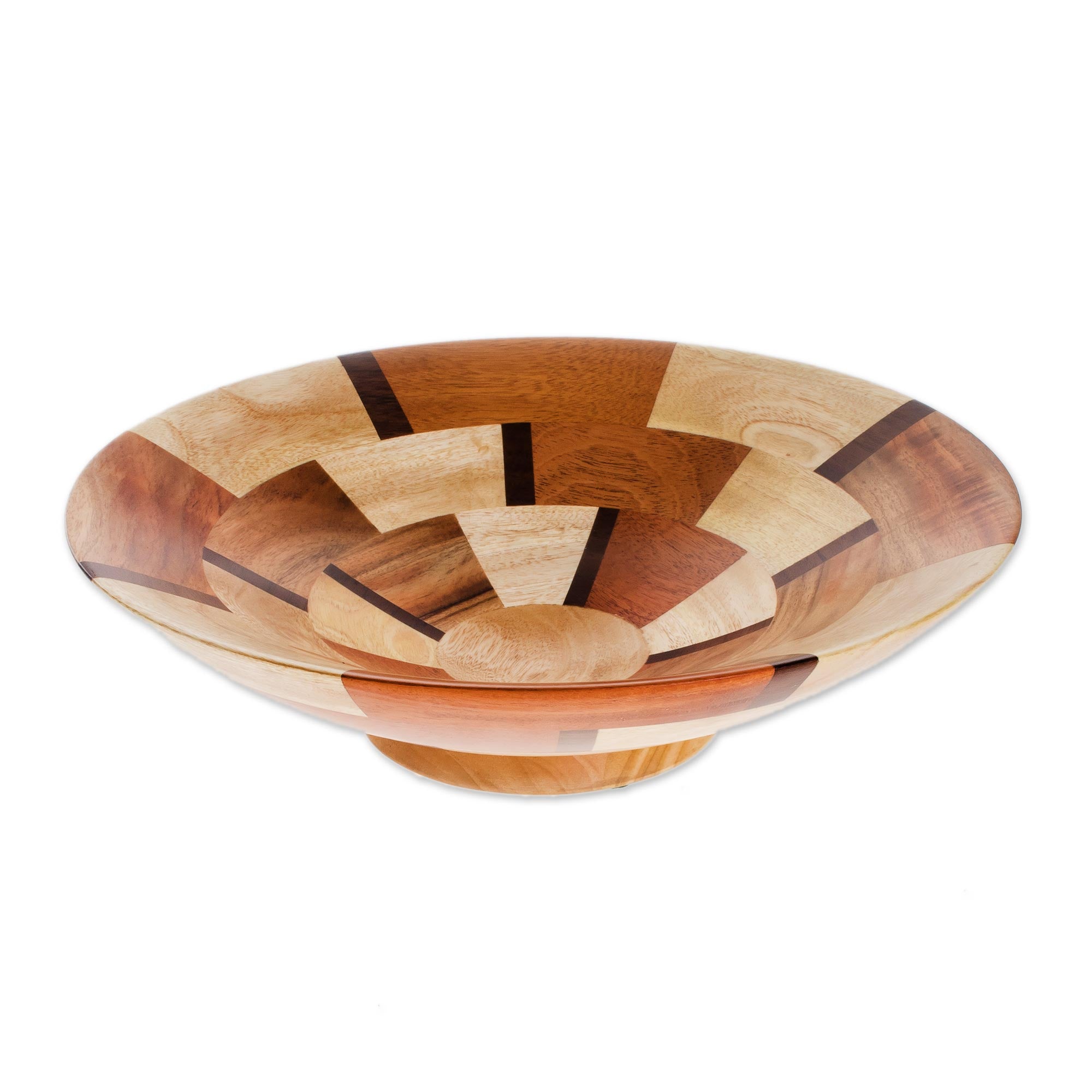 Premium Handcrafted Wood Serving Bowl - Artisan Design from Guatemala