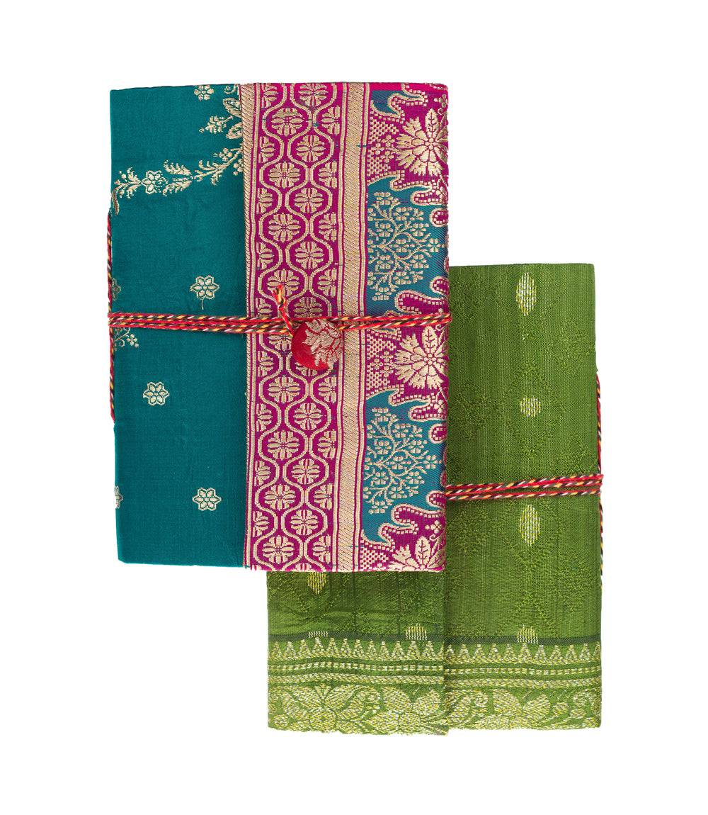 Premium Upcycled Silk Sari Journal - Ultimate Eco-Friendly Notebook