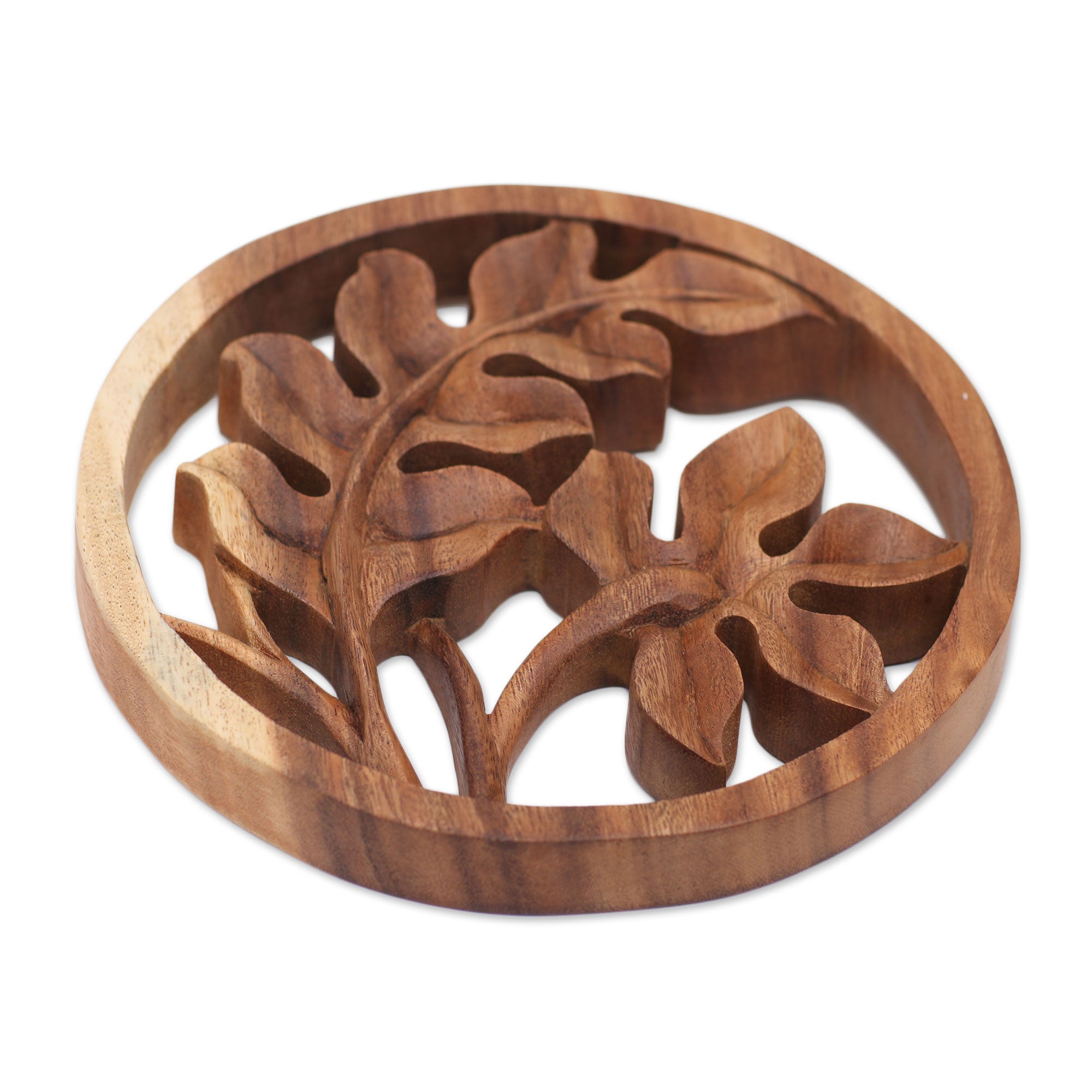 Premium Hand-Carved Balinese Fern Wood Panel – Ultimate Wall Art