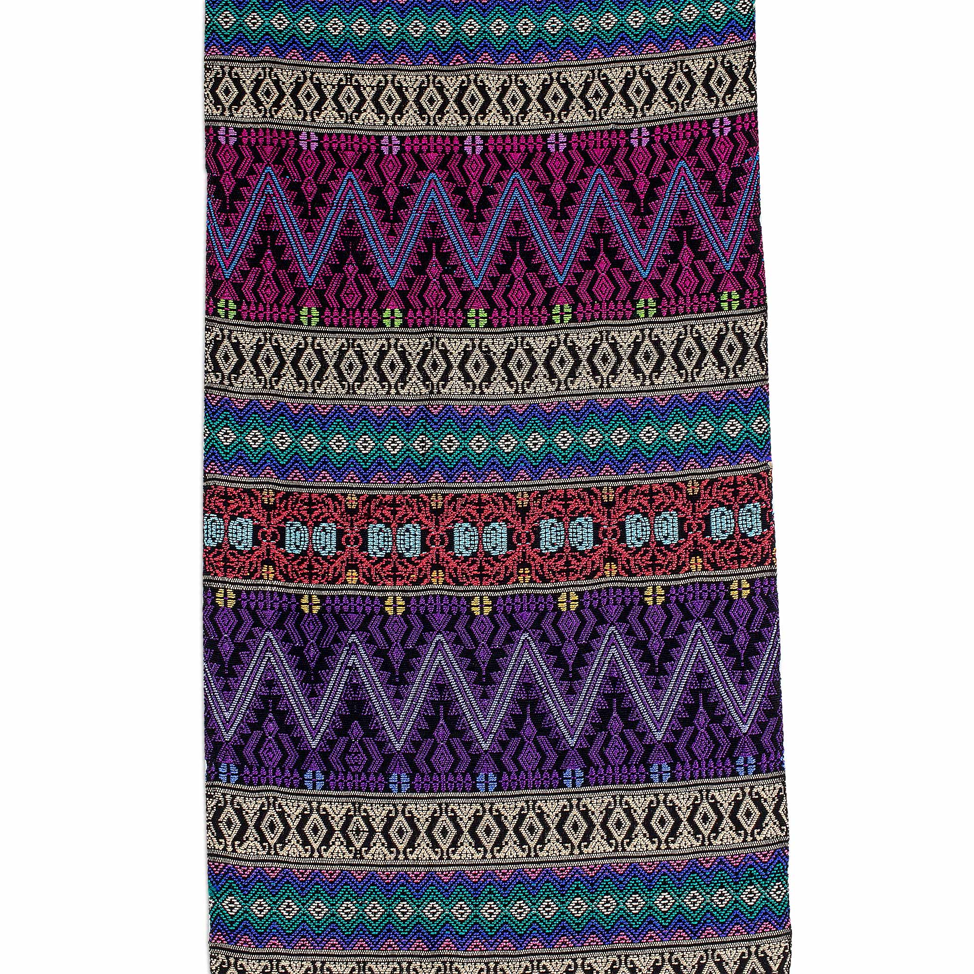 Premium Handwoven Cotton Table Runner - Authentic Guatemalan Craftsmanship