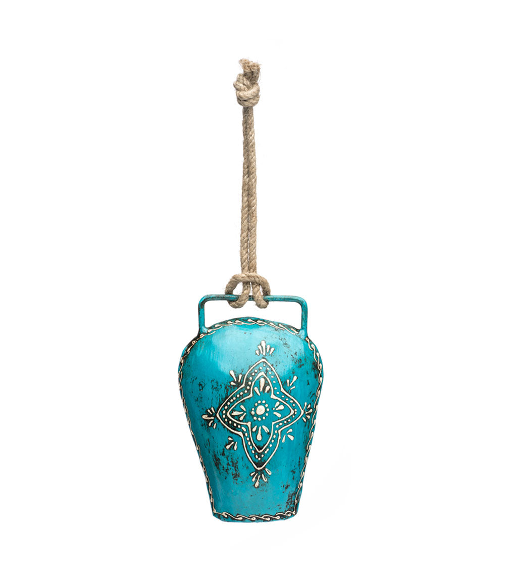 Premium Henna Treasure Bell - Handcrafted Floral Metal Decor