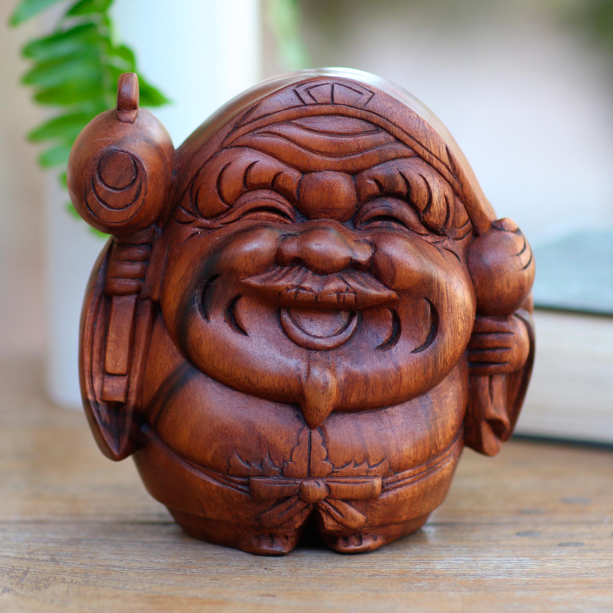 Premium Hand-Carved Indonesian Healer Sculpture by Wayan Rendah